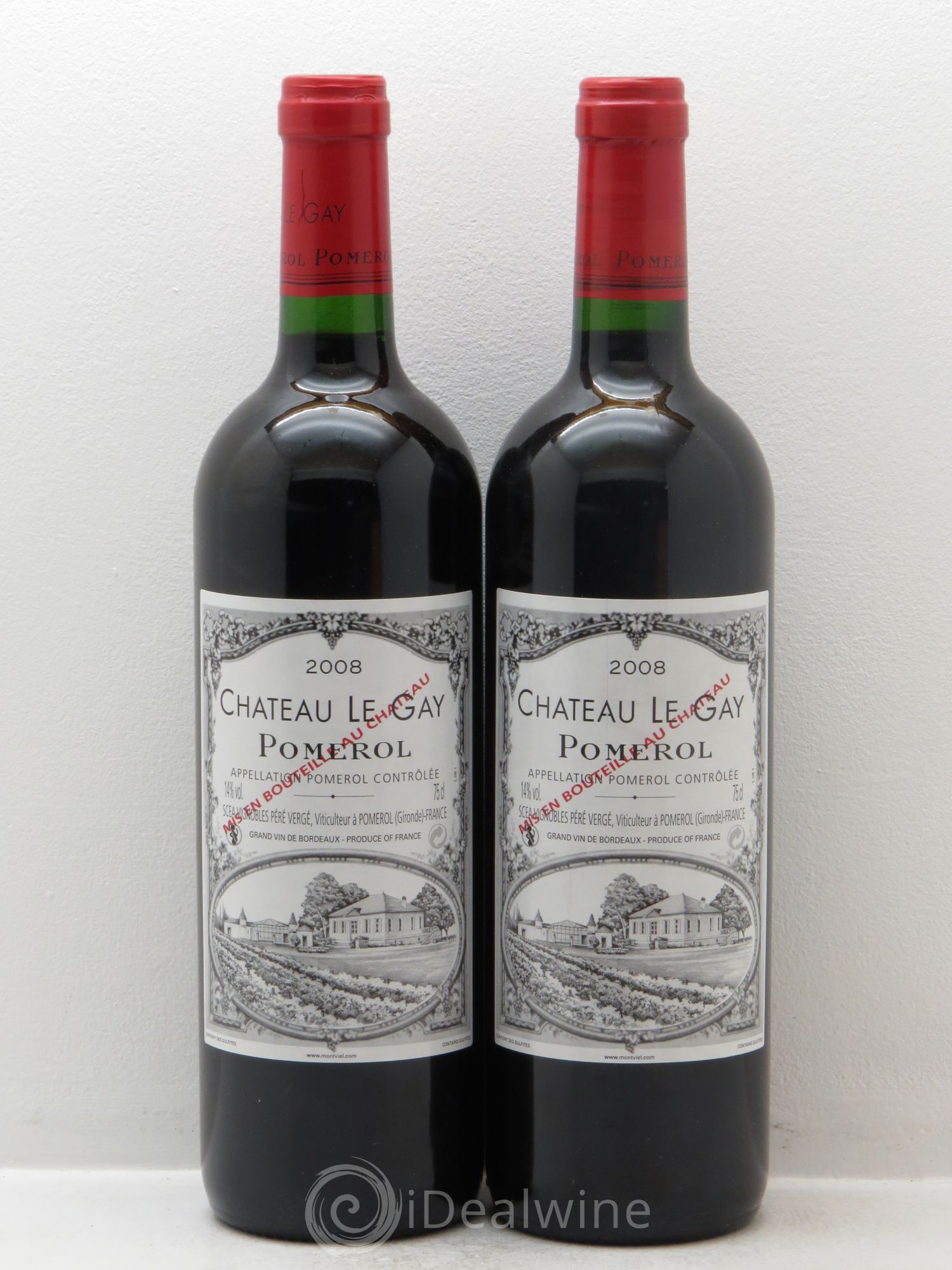 Château Le Gay 2008 - Lot de 2 bouteilles - 0