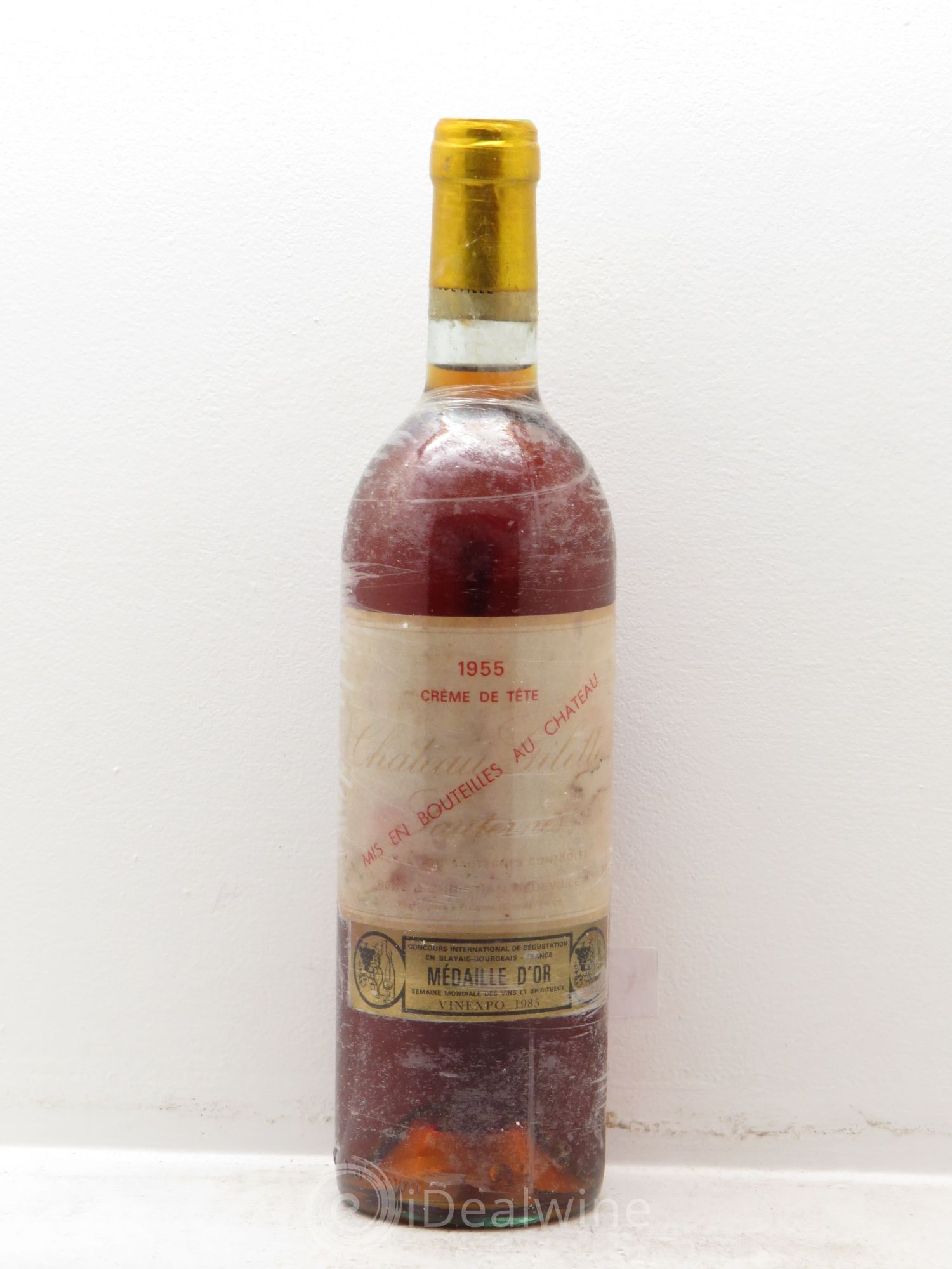 Château Gilette - Crème de Tête 1955 - Lotto di 1 bottiglia - 0
