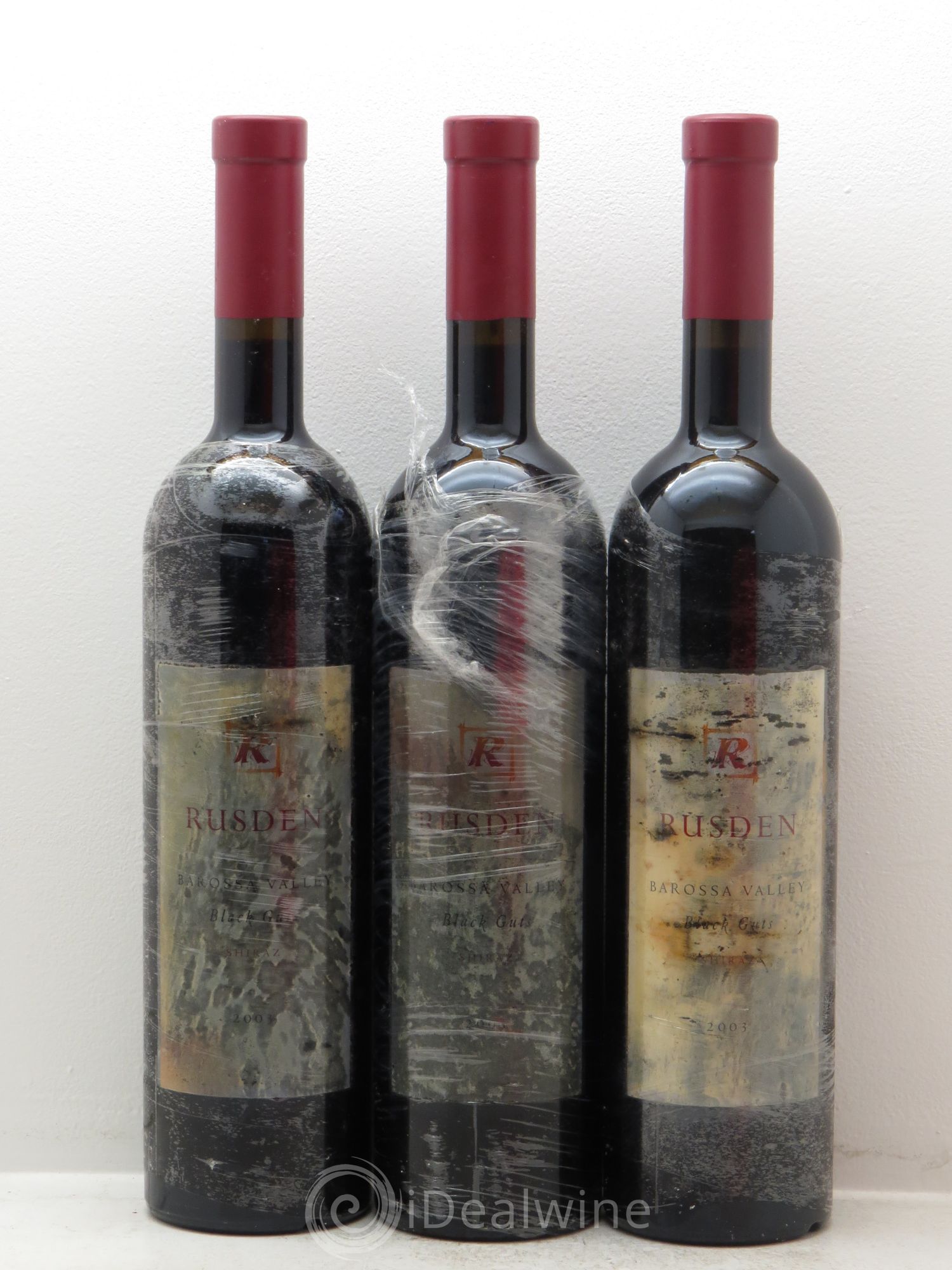 Australie Rusden Black Guts Shiraz 2003 - Lot de 3 bouteilles - 0