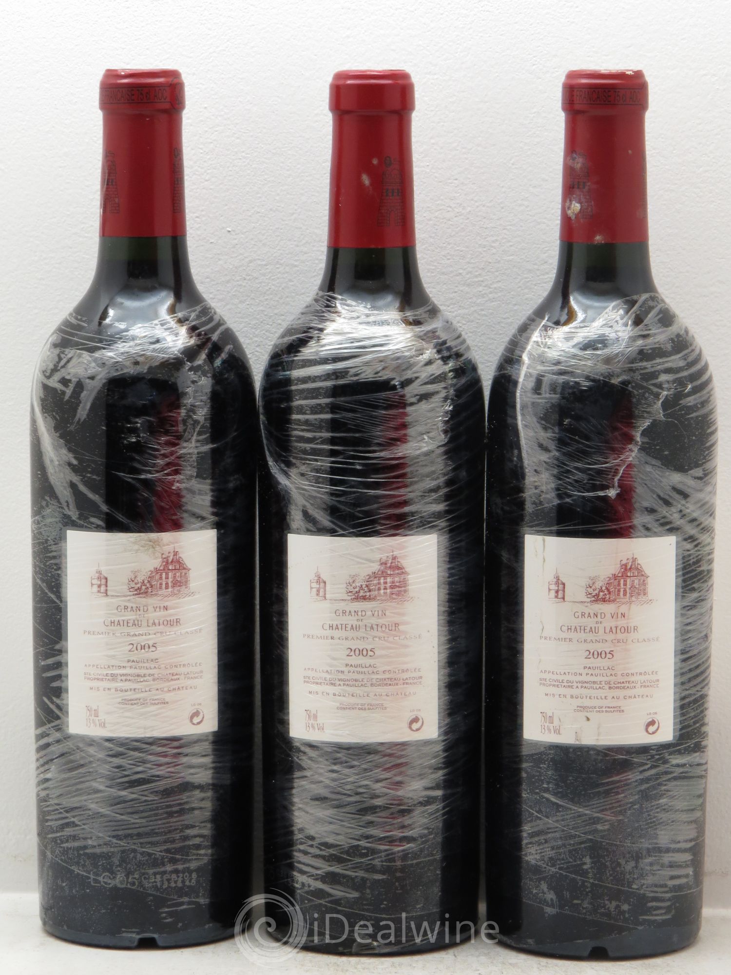 Château Latour 1er Grand Cru Classé 2005 - Lot de 3 bouteilles - 1