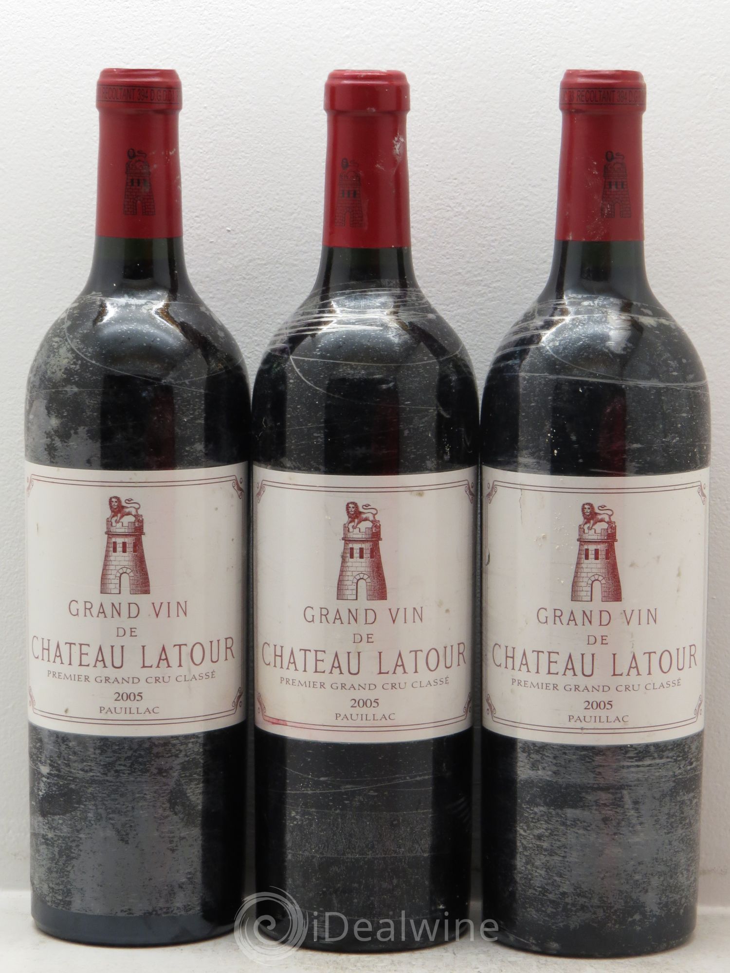 Château Latour 1er Grand Cru Classé 2005 - Lot de 3 bouteilles - 0