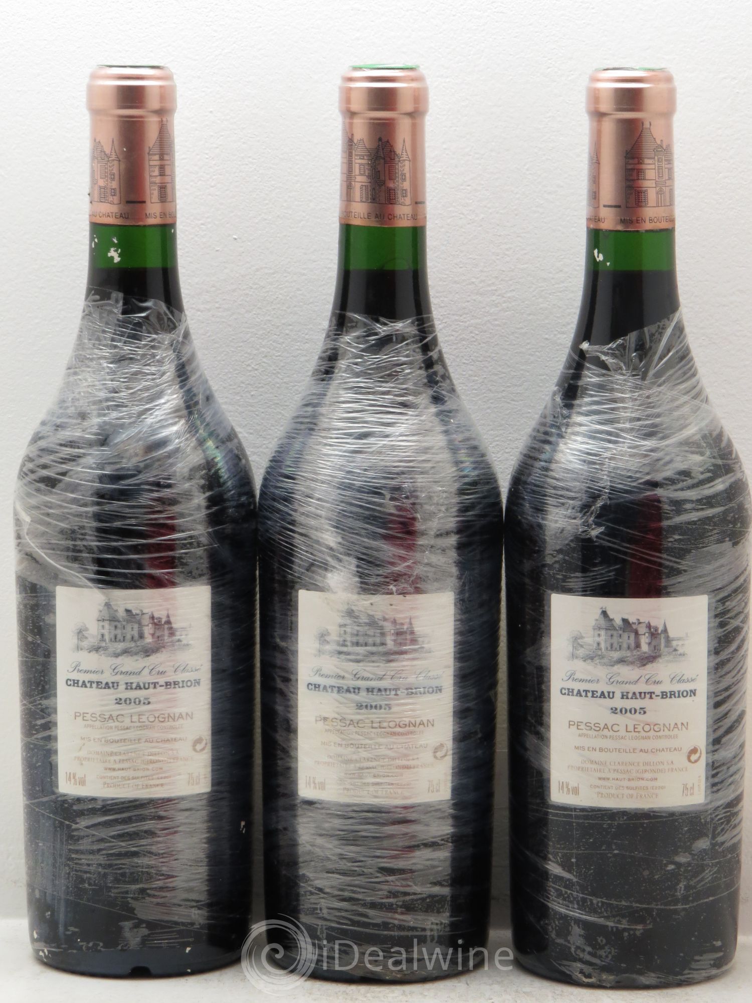 Château Haut Brion 1er Grand Cru Classé 2005 - Lot de 3 bouteilles - 1