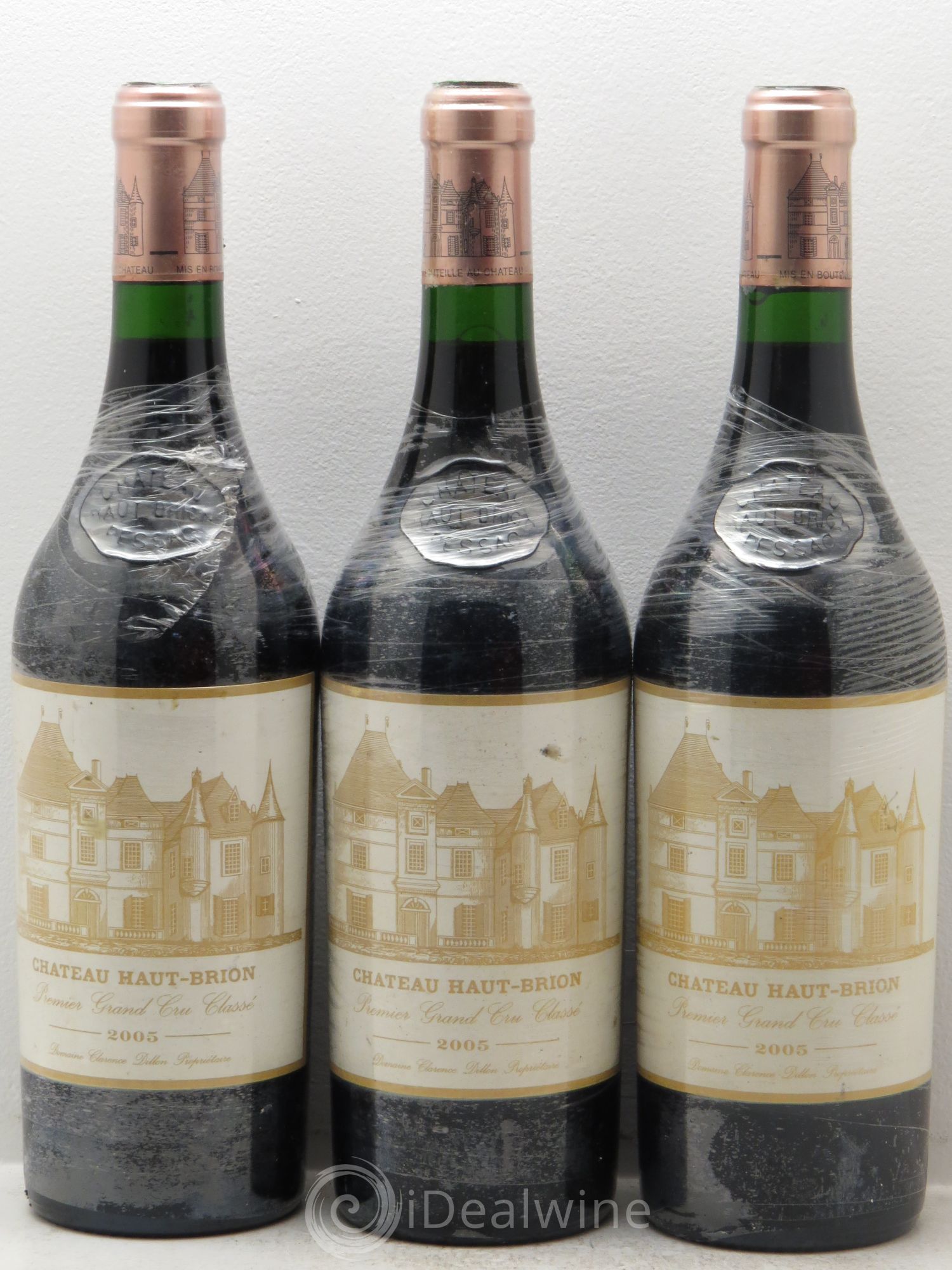 Château Haut Brion 1er Grand Cru Classé 2005 - Lot de 3 bouteilles - 0
