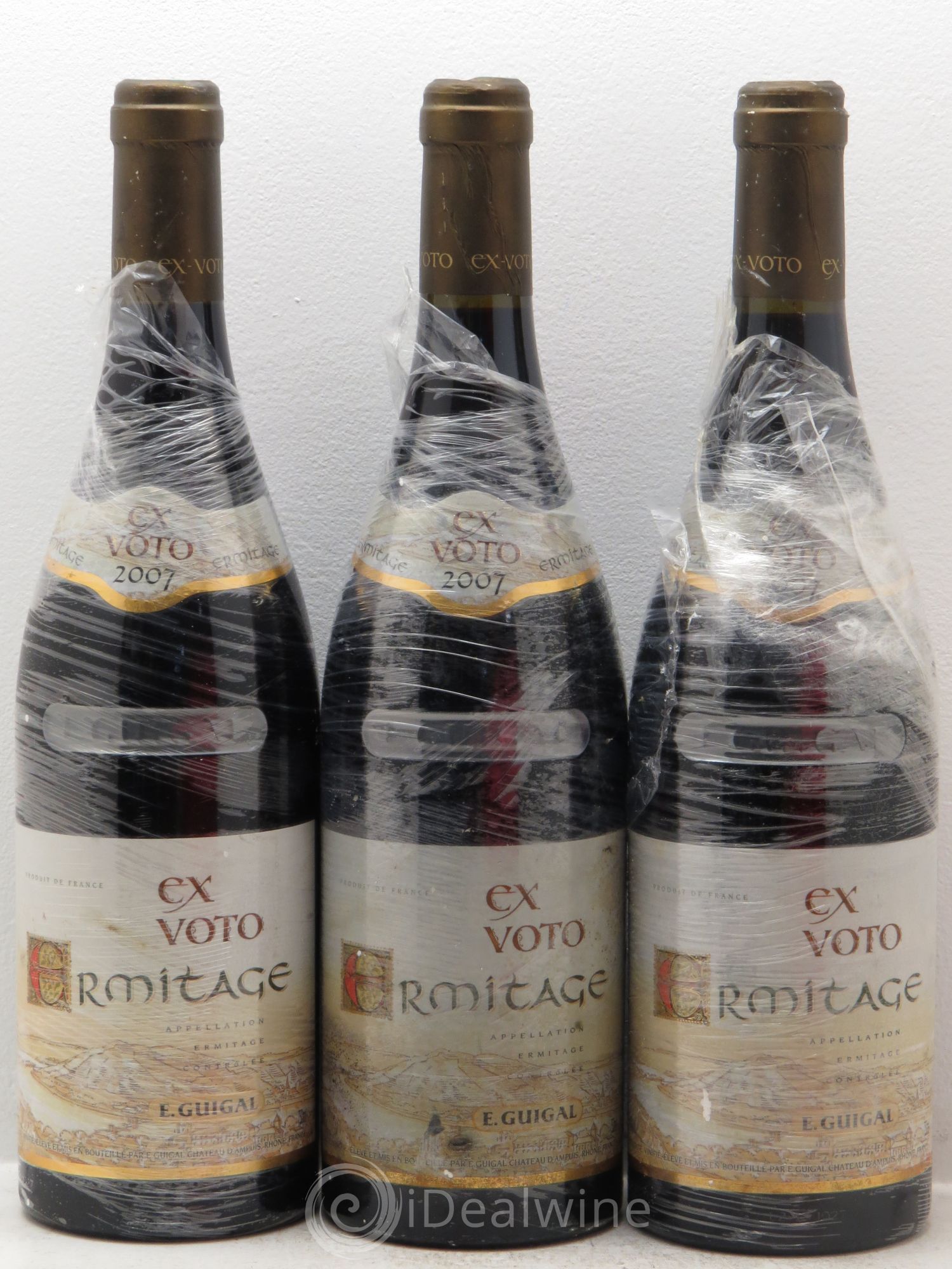 Ermitage Ex Voto Guigal 2007 - Lot de 3 bouteilles - 0