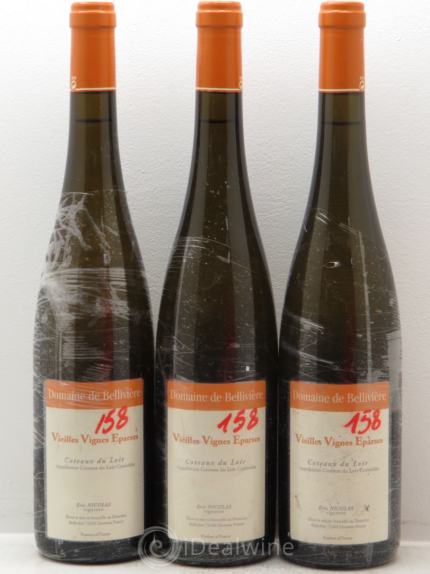 Coteaux du Loir Vieilles Vignes Eparses Domaine de Bellivière 2009 - Lot de 3 bouteilles - 0