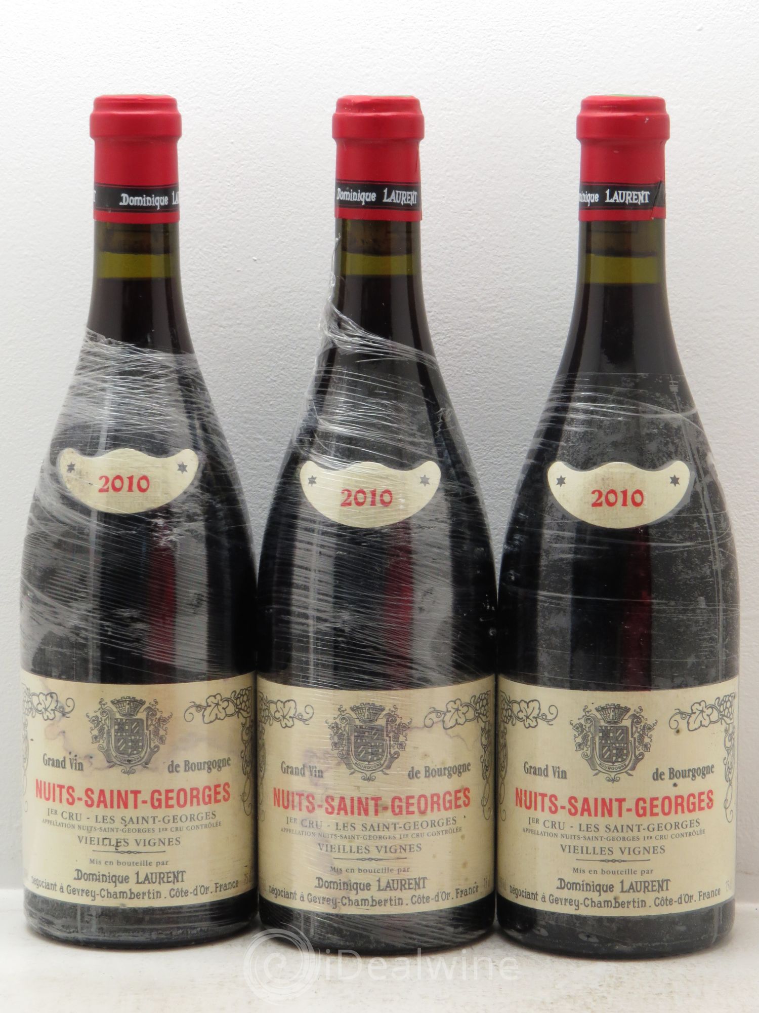 Nuits-Saint-Georges Dominique Laurent Les Saint Georges - Vieilles vignes 2010 - Posten von 3 Flaschen - 0