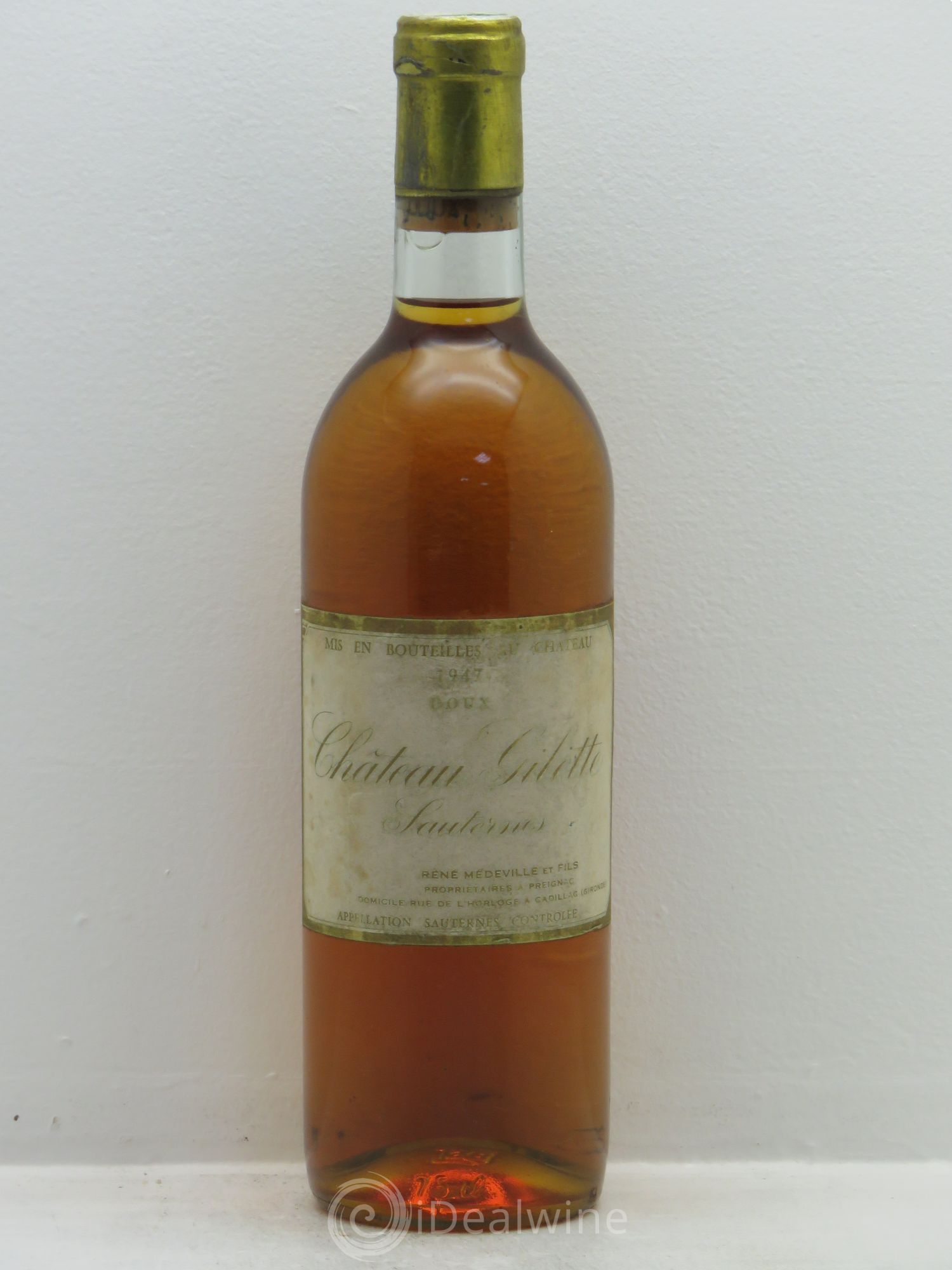 Château Gilette 1947 - Lot de 1 bouteille - 0