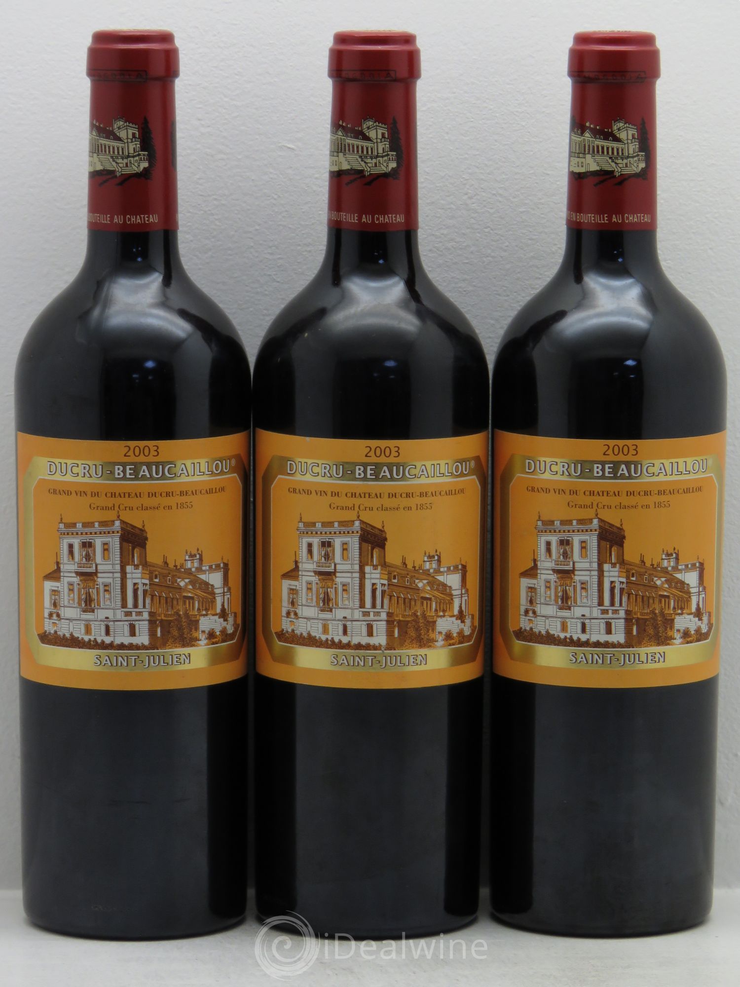 Château Ducru Beaucaillou 2ème Grand Cru Classé 2003 - Lot de 3 bouteilles - 0