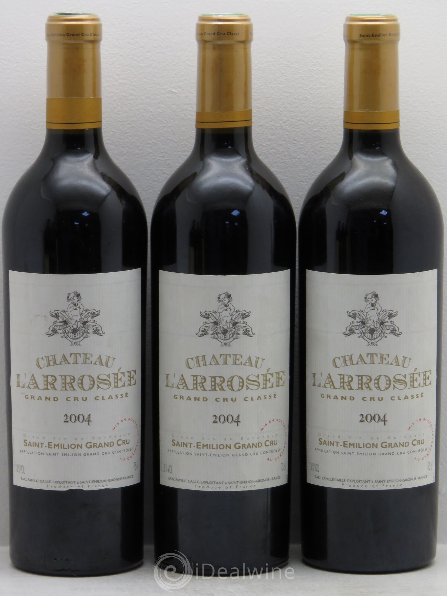 Château l' Arrosée Grand Cru Classé 2004 - Lot de 3 bouteilles - 0
