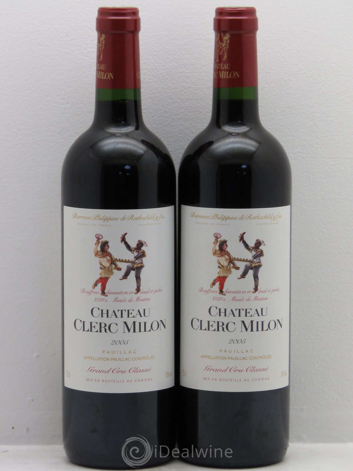 Château Clerc Milon 5ème Grand Cru Classé 2005 - Lot de 2 bouteilles - 0
