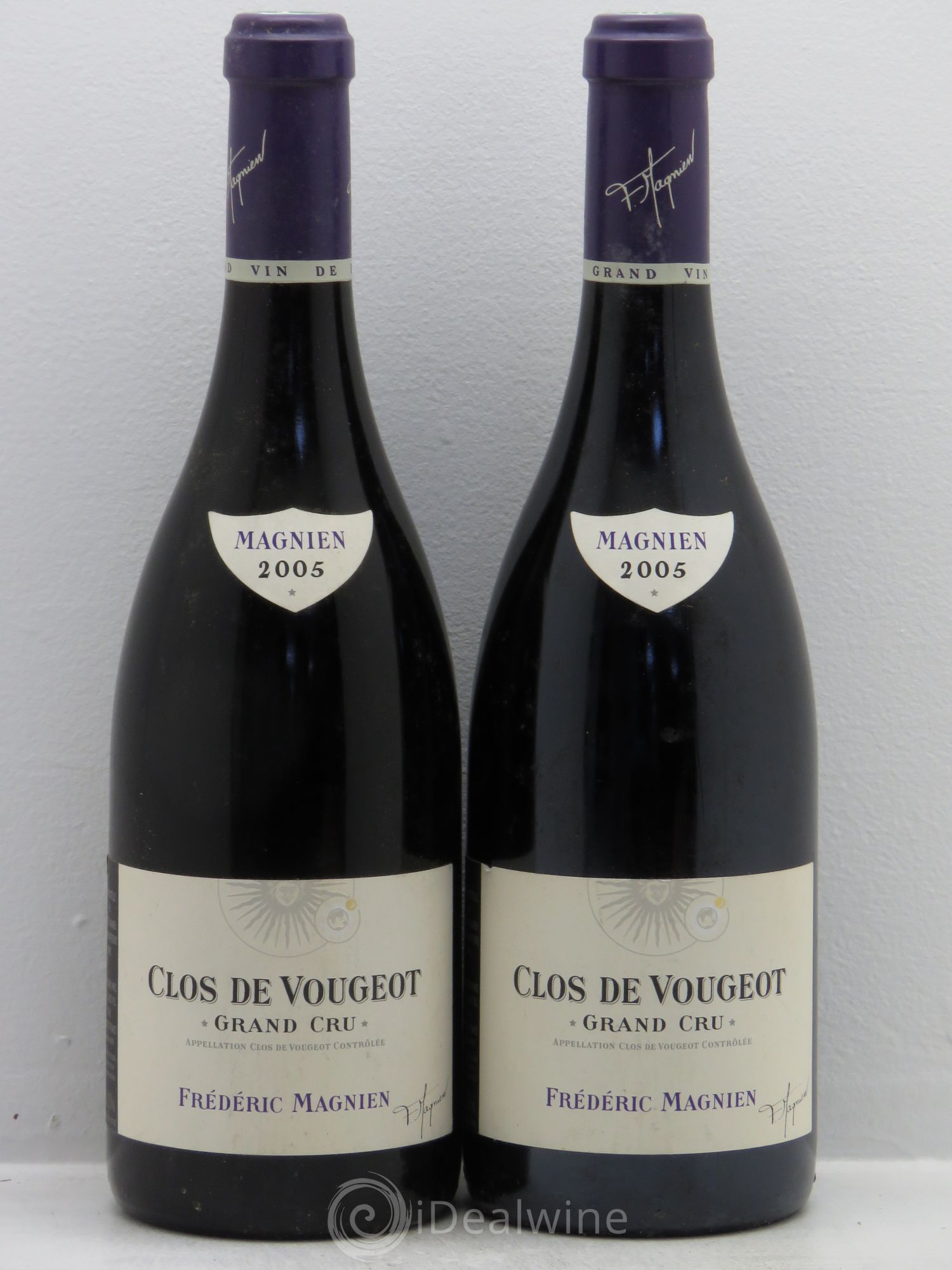 Clos de Vougeot Grand Cru Frédéric Magnien 2005 - Lot de 2 bouteilles - 0