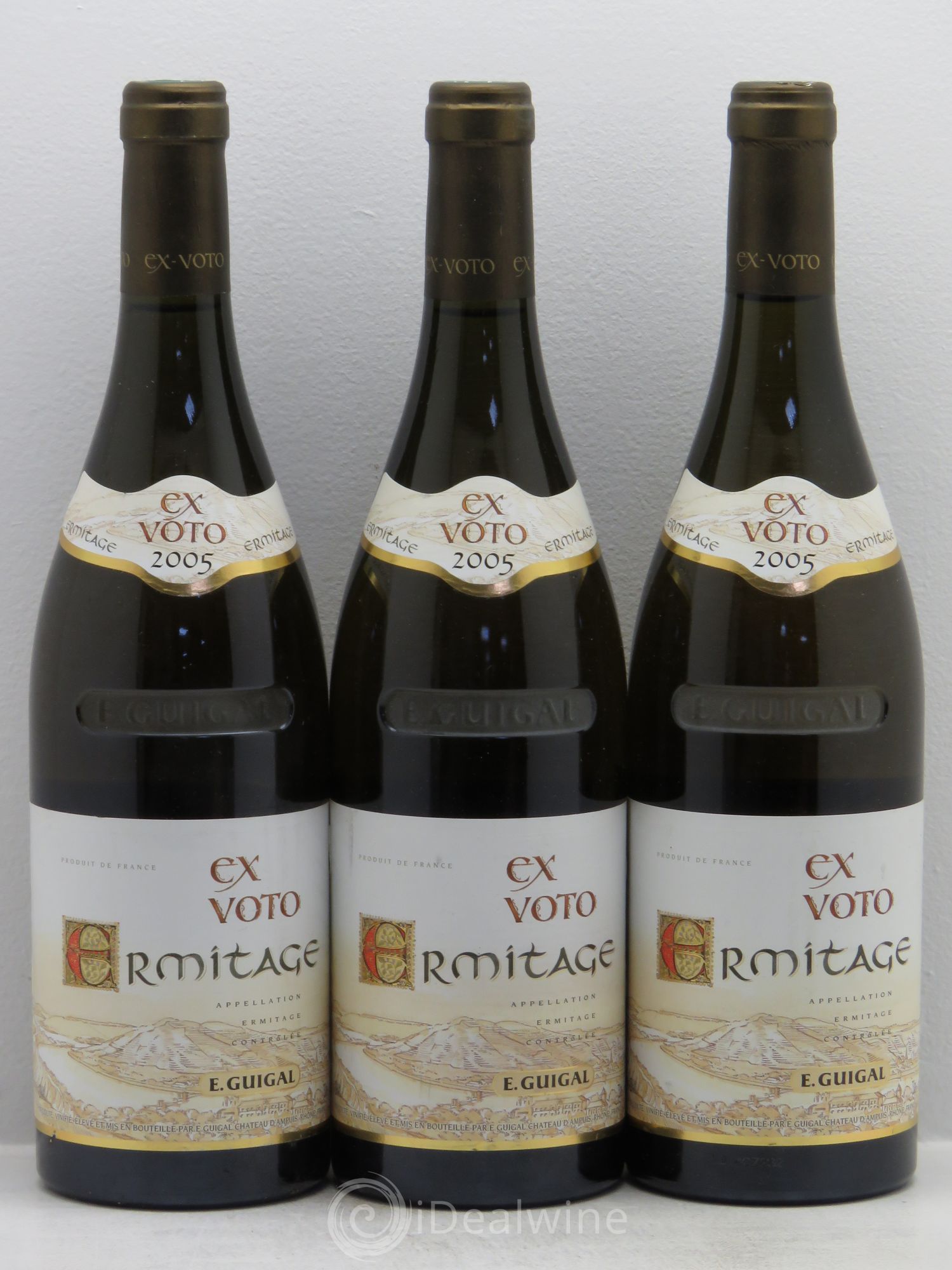 Ermitage Ex Voto Guigal 2005 - Lot de 3 bouteilles - 0