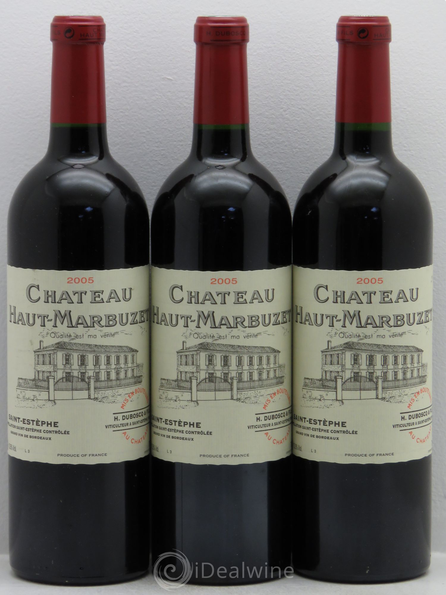 Château Haut Marbuzet 2005 - Lot de 3 bouteilles - 0