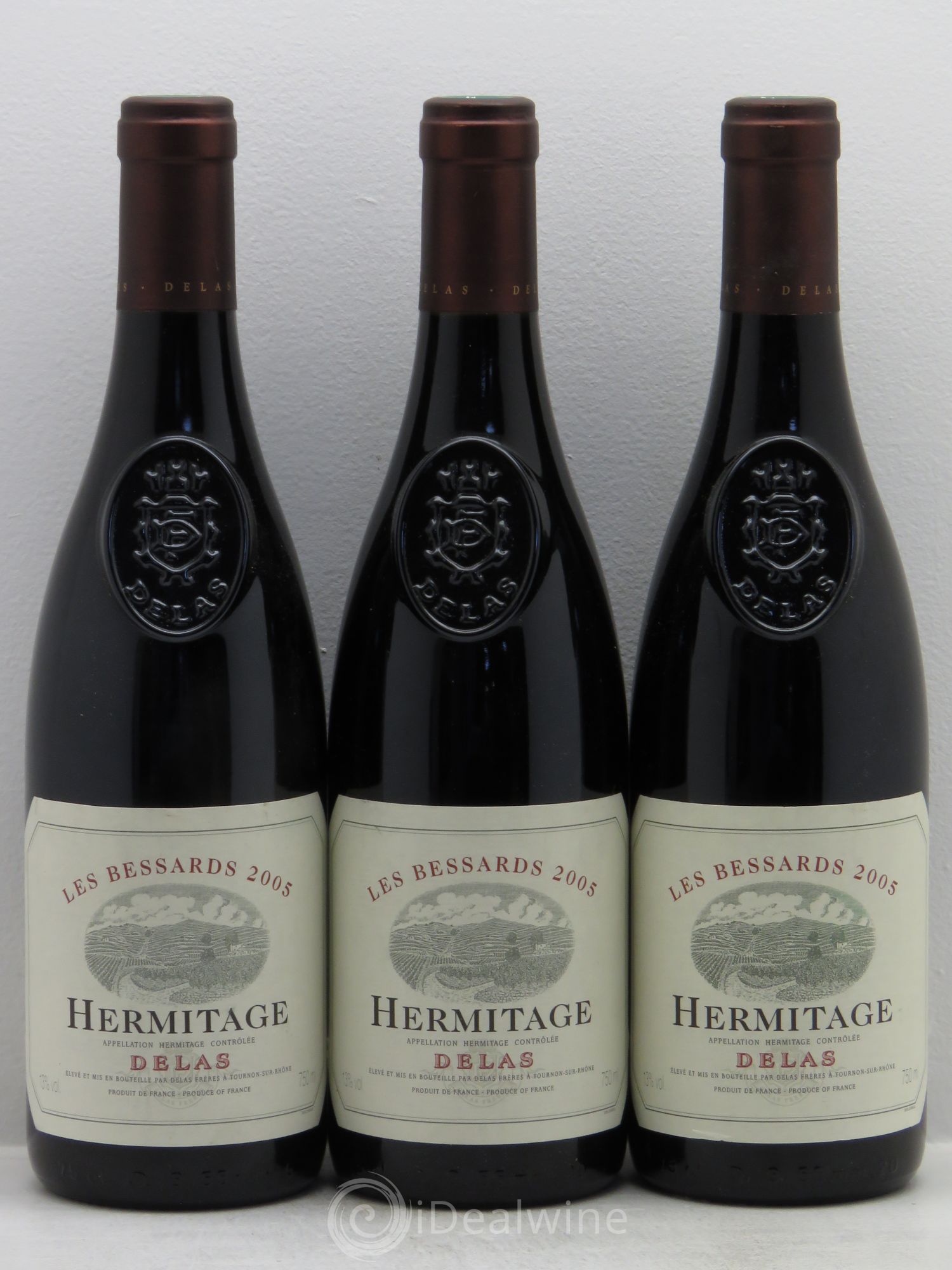 Hermitage Les Bessards Delas Frères 2005 - Lot de 3 bouteilles - 0
