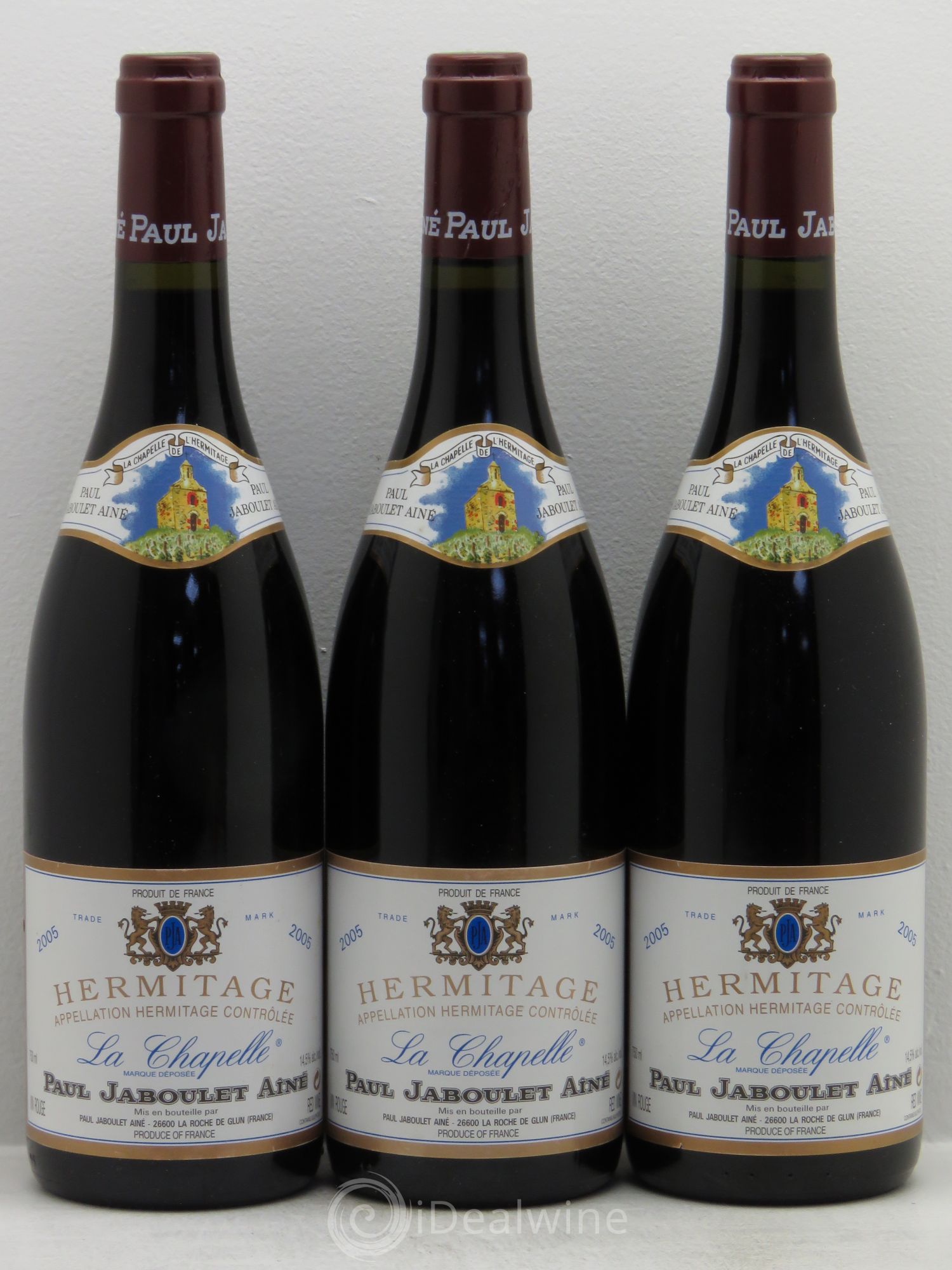 Hermitage La Chapelle Paul Jaboulet Ainé 2005 - Lot de 3 bouteilles - 0