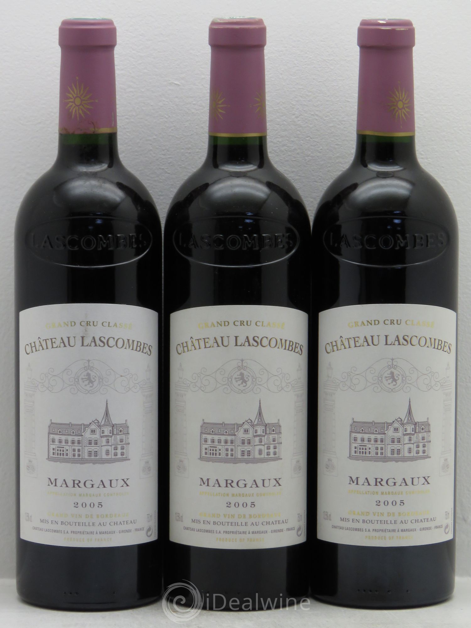 Château Lascombes 2ème Grand Cru Classé 2005 - Lot de 3 bouteilles - 0