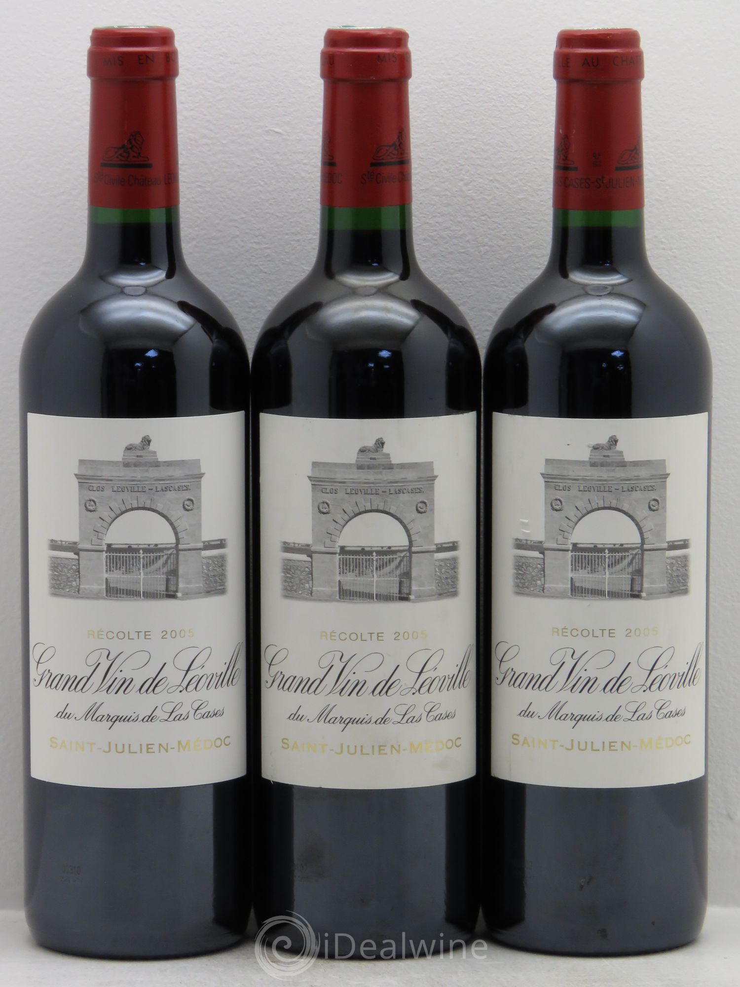 Château Léoville Las Cases 2ème Grand Cru Classé 2005 - Lot de 3 bouteilles - 0