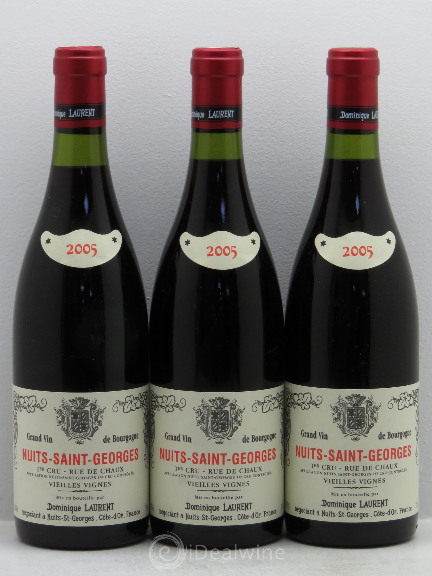 Nuits-Saint-Georges 1er Cru Vieilles vignes 2005 - Lot de 3 bouteilles - 0
