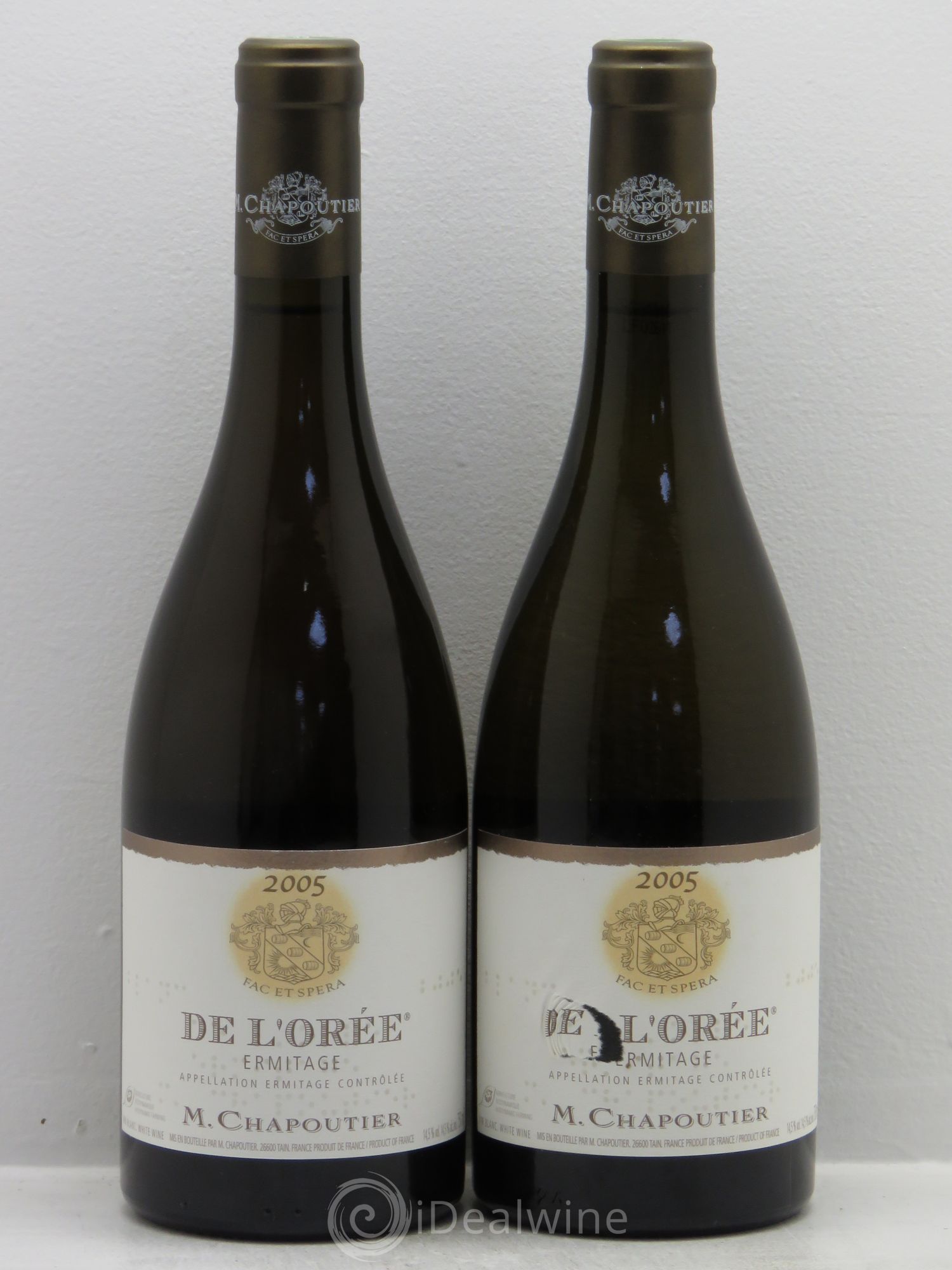 Hermitage Ermitage de l'Orée Chapoutier 2005 - Posten von 2 Flaschen - 0