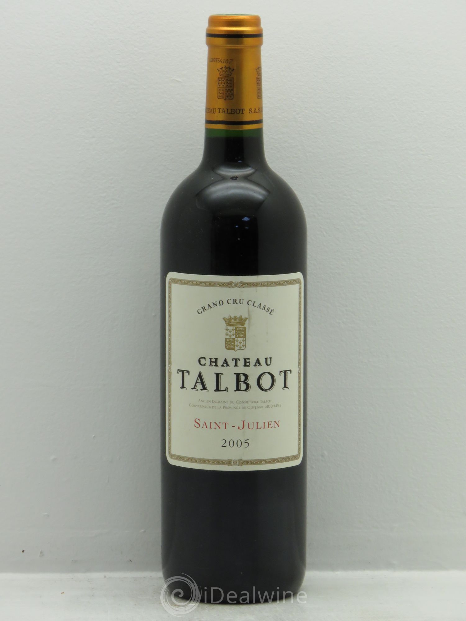 Château Talbot 4ème Grand Cru Classé 2005 - Lot de 1 bouteille - 0