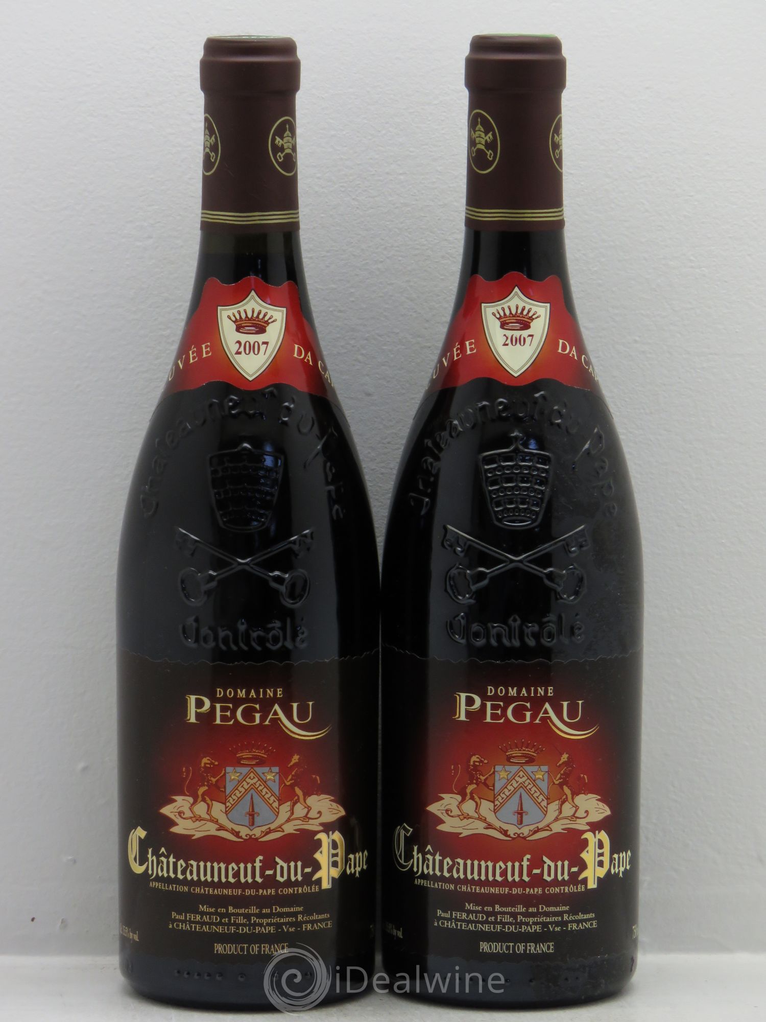 Châteauneuf-du-Pape Domaine du Pégau Cuvée Da Capo Paul et Laurence Féraud 2007 - Lot de 2 bouteilles - 0