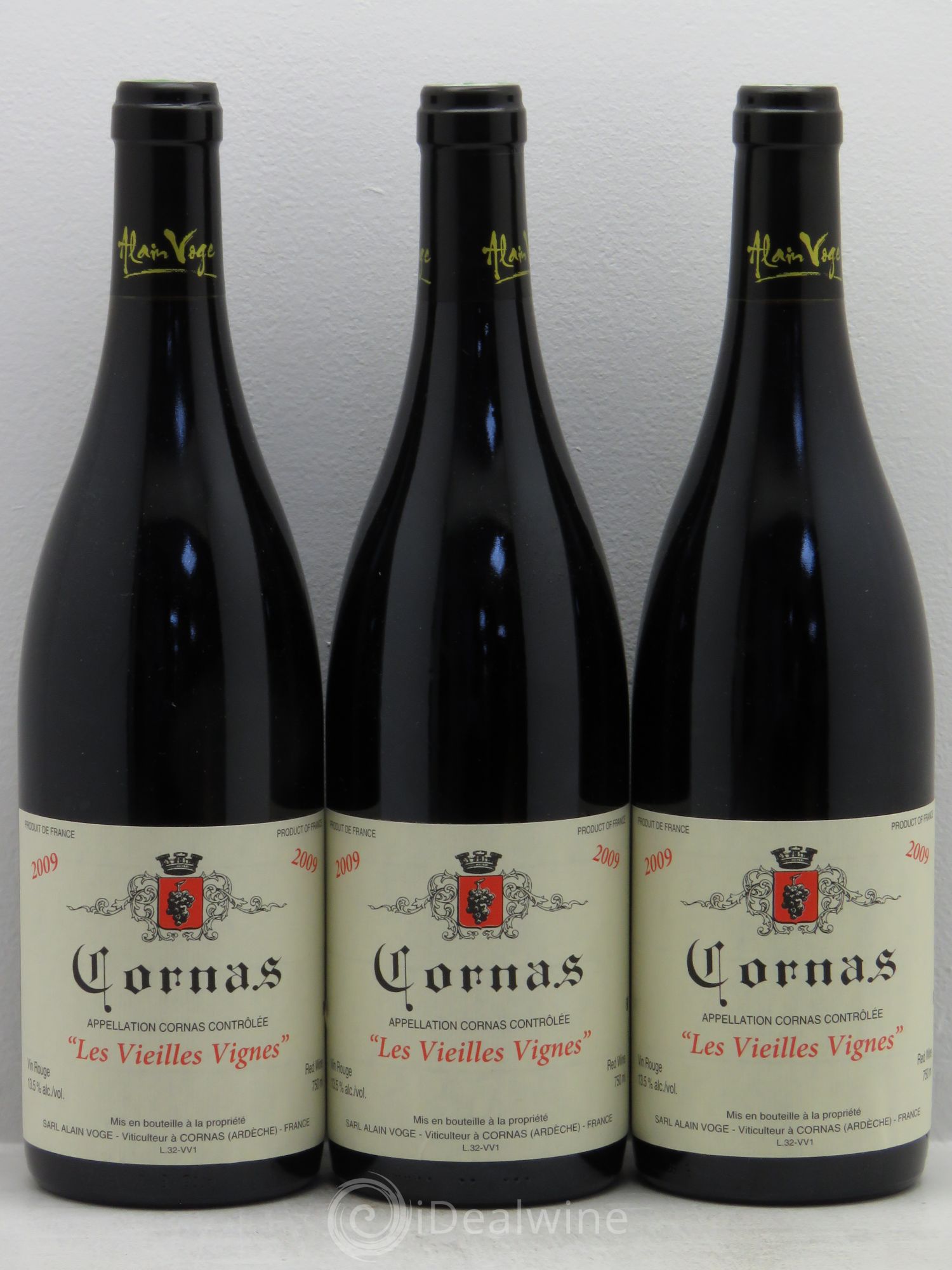Cornas Les Vieilles Vignes Alain Voge (Domaine) 2009 - Lot de 3 bouteilles - 0