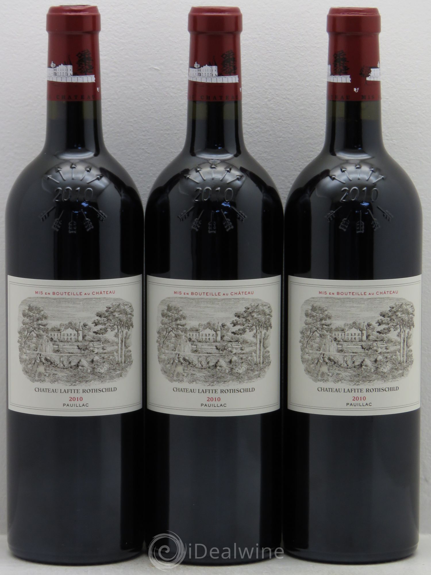 Château Lafite Rothschild 1er Grand Cru Classé 2010 - Lot de 3 bouteilles - 0