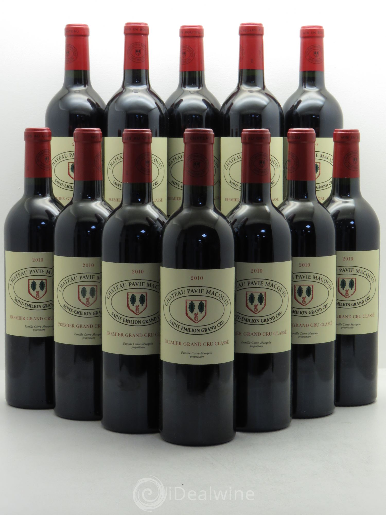 Château Pavie Macquin 1er Grand Cru Classé B 2010 - Lot de 12 bouteilles - 0