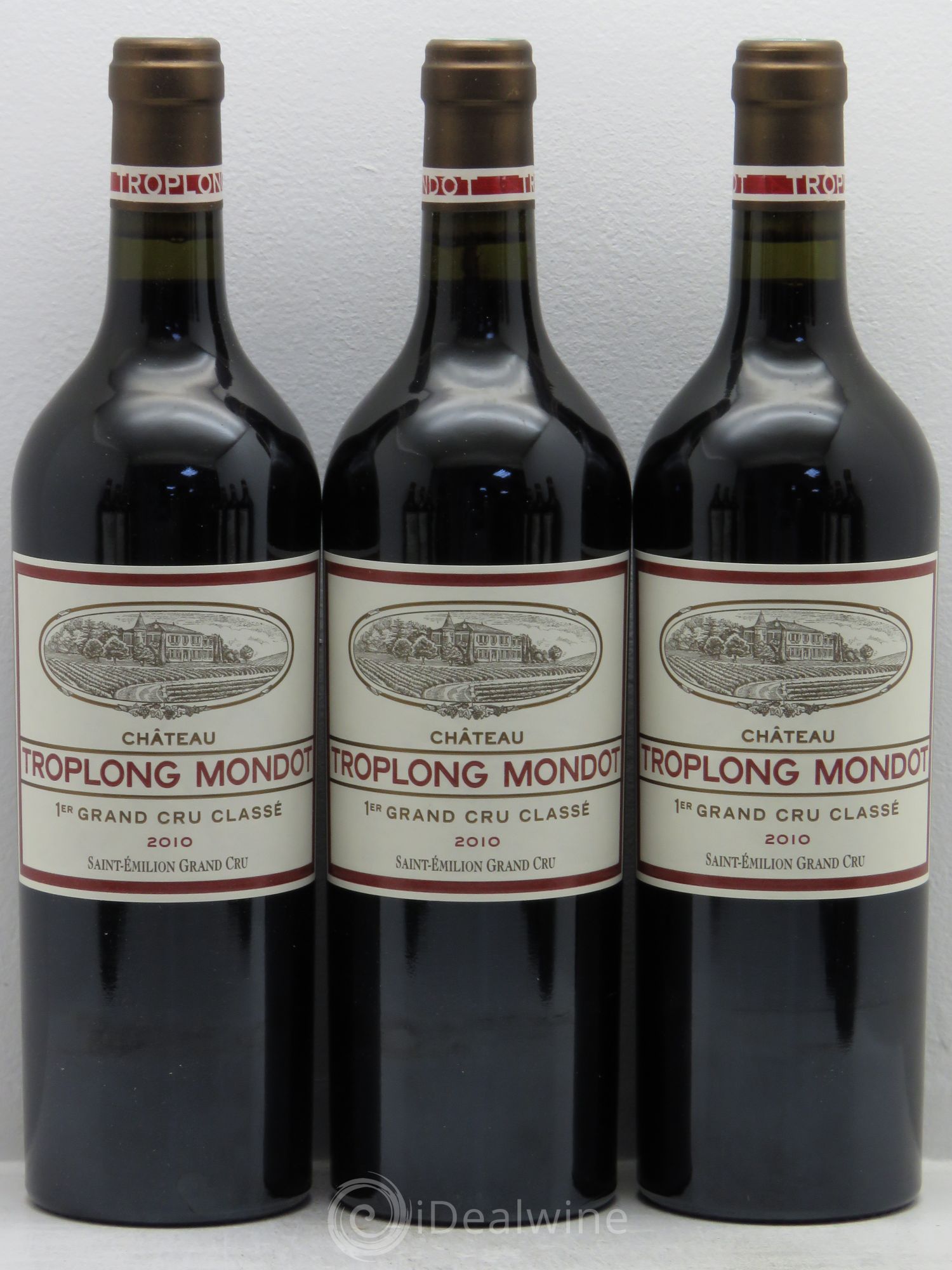Château Troplong Mondot 1er Grand Cru Classé B 2010 - Lot de 12 bouteilles - 1