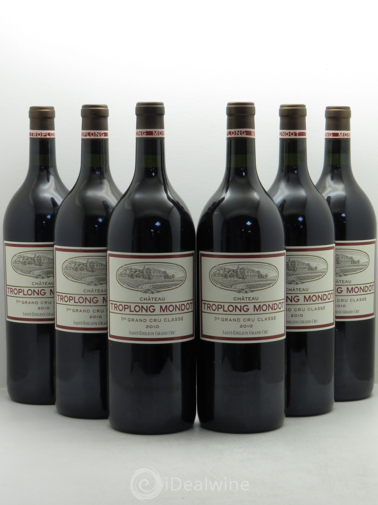 Château Troplong Mondot 1er Grand Cru Classé B 2010 - Lot de 6 magnums - 0