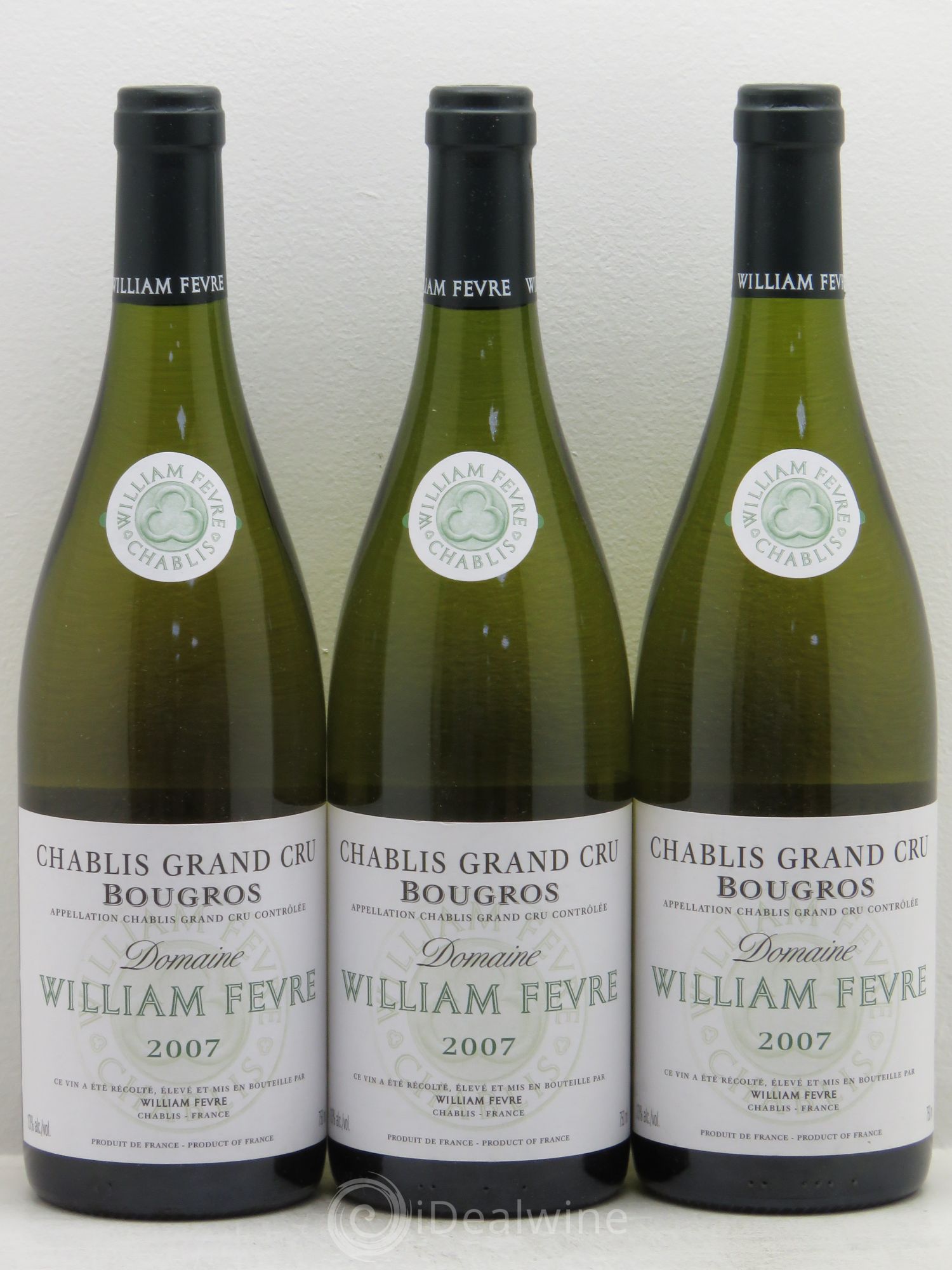 Chablis Grand Cru Bougros William Fèvre 2007 - Lot de 3 bouteilles - 0