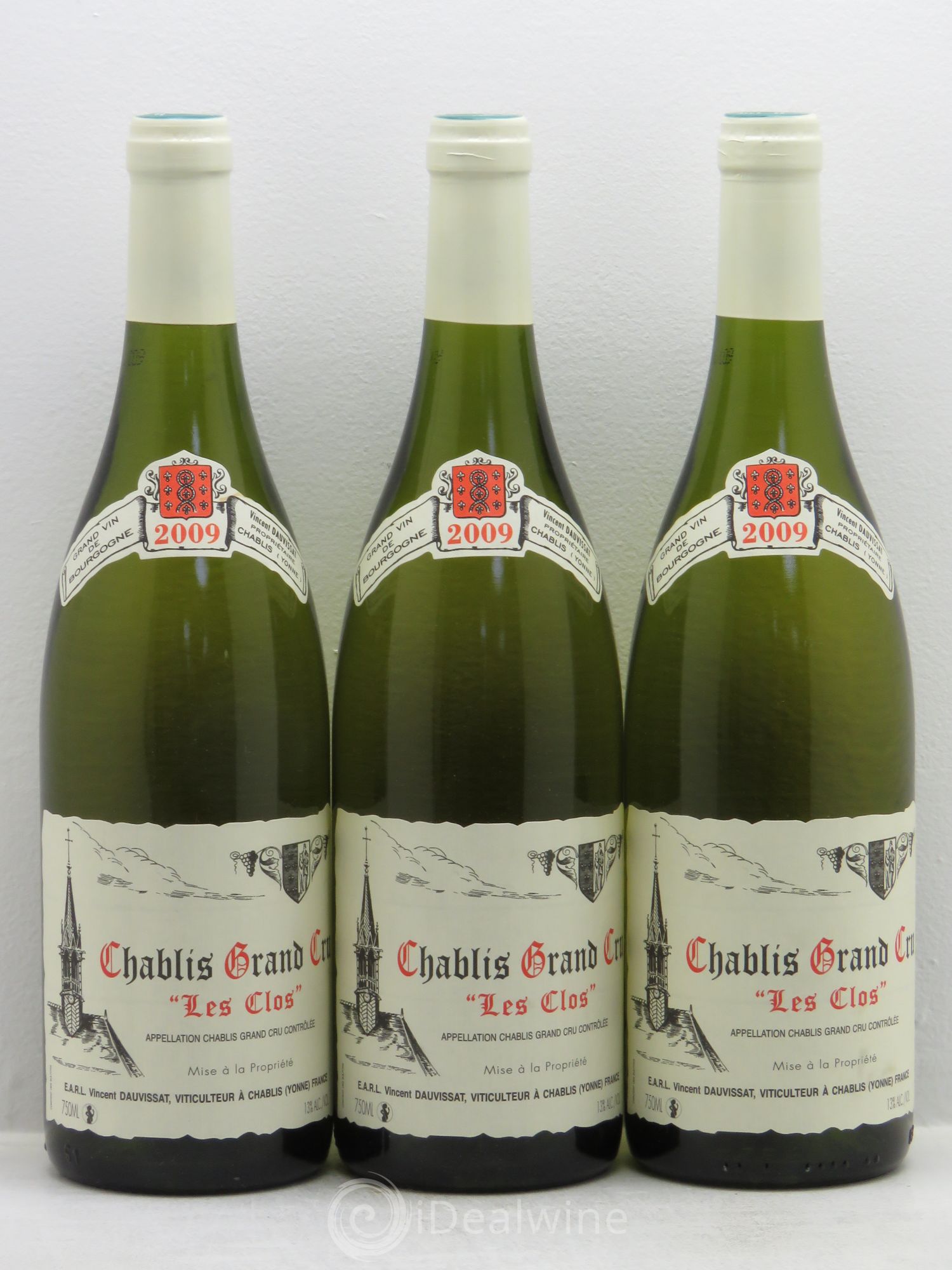 Chablis Grand Cru Les Clos Vincent Dauvissat (Domaine) 2009 - Lot de 3 bouteilles - 0