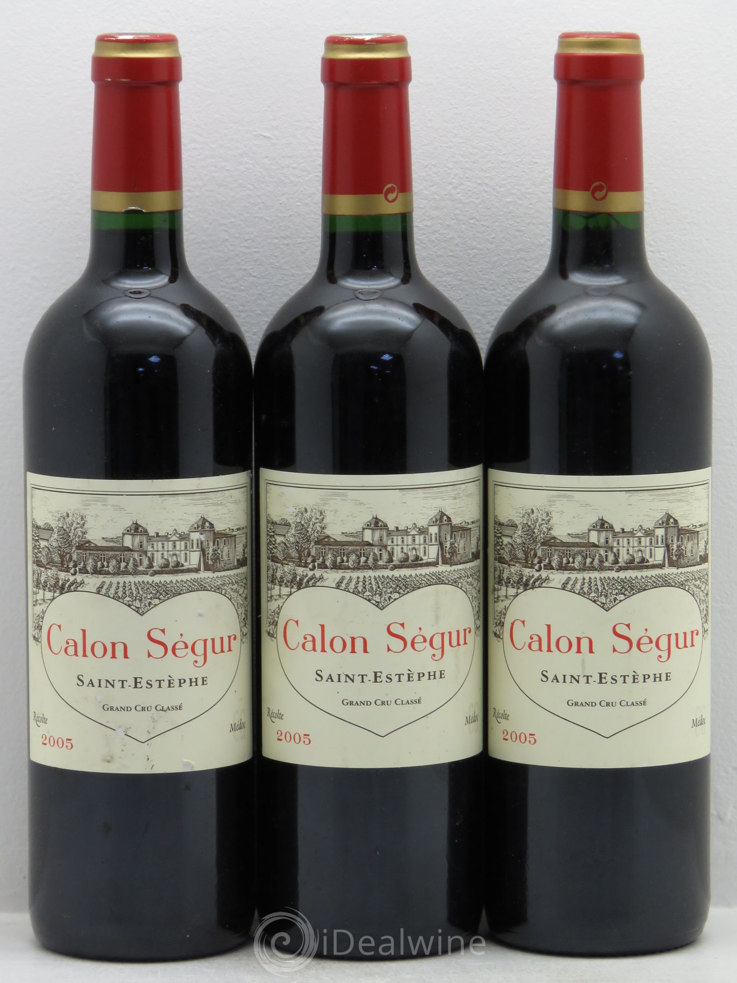 Château Calon Ségur 3ème Grand Cru Classé 2005 - Lot de 3 bouteilles - 0