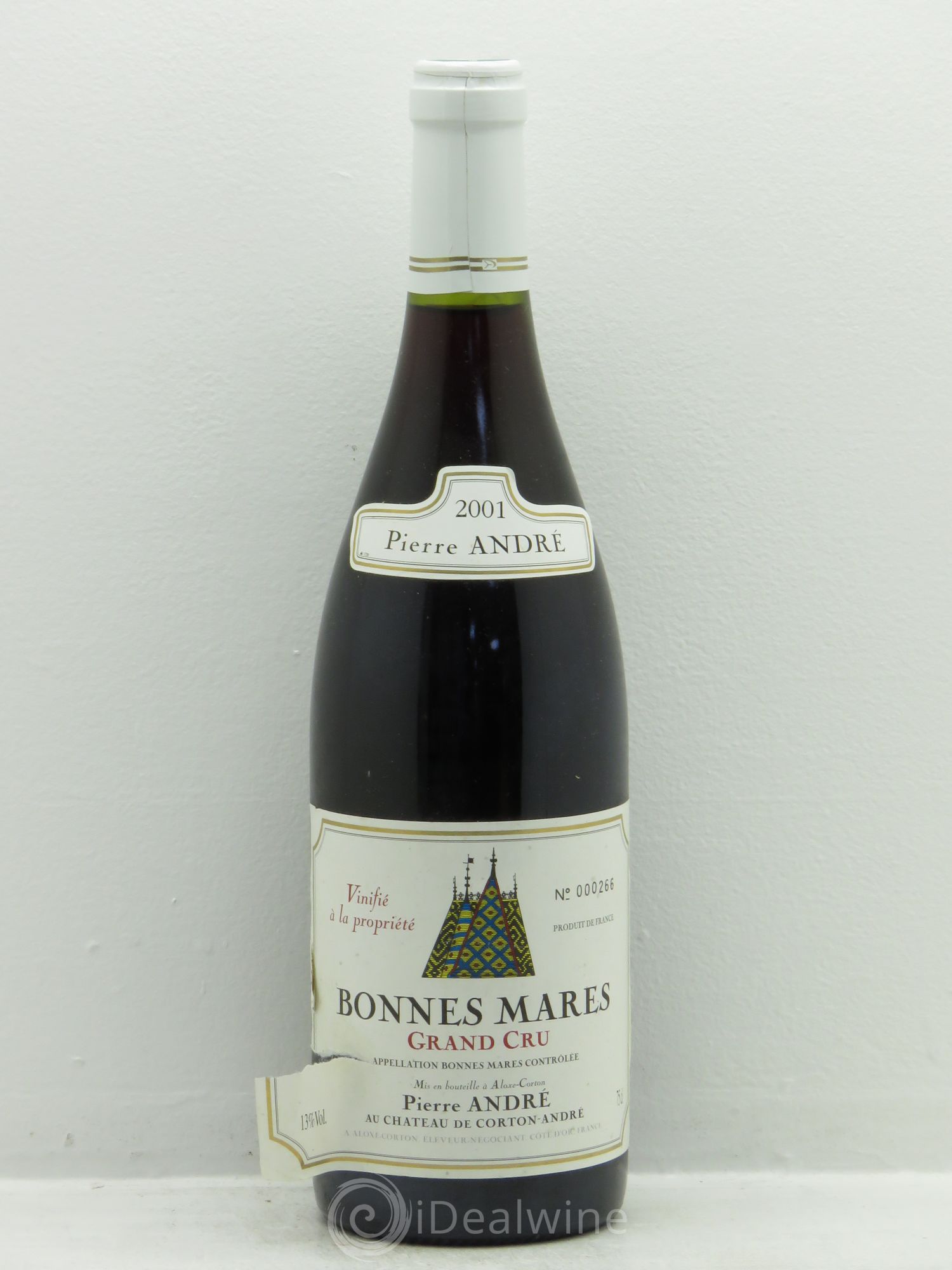 Bonnes-Mares Grand Cru Pierre André 2001 - Lot de 1 bouteille - 0