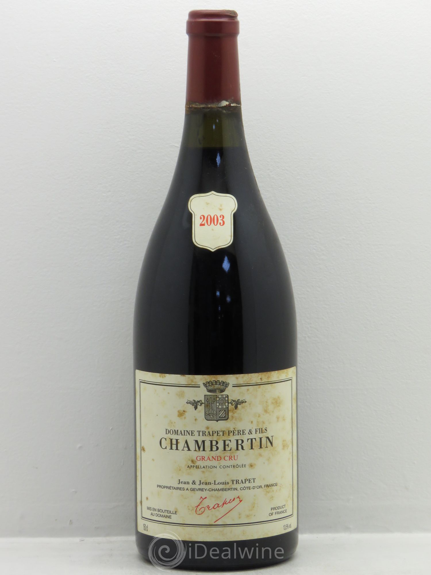 Chambertin Grand Cru Domaine Trapet 2003 - Lot de 1 magnum - 0