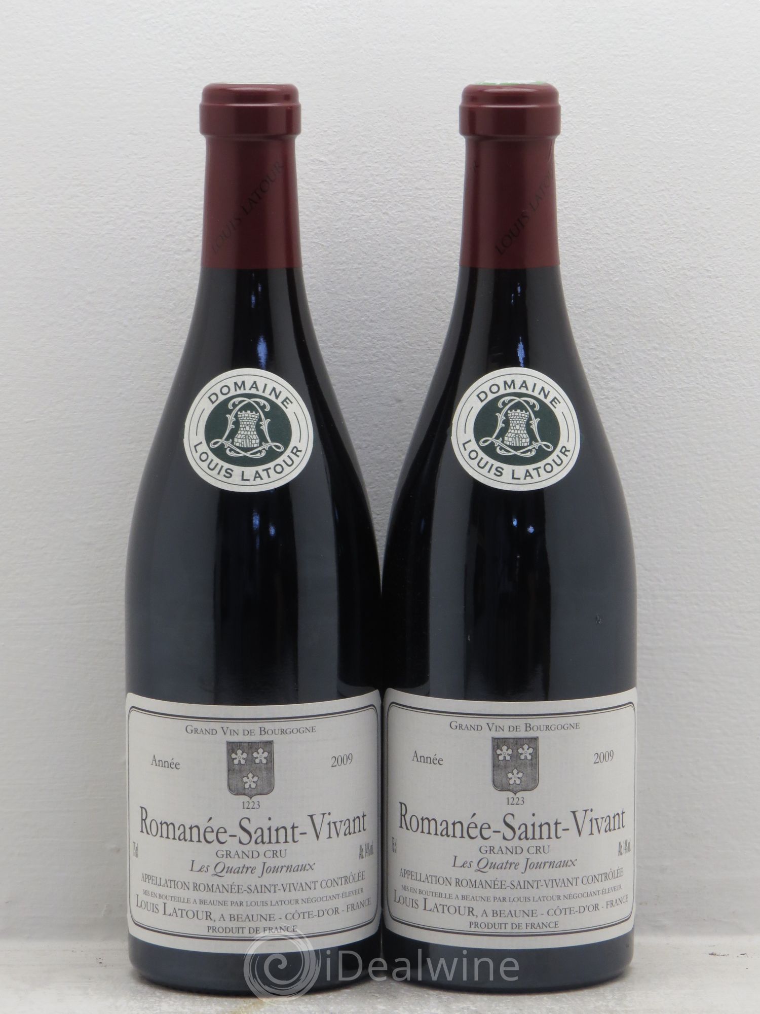Romanée-Saint-Vivant Grand Cru Les Quatre Journaux Louis Latour 2009 - Lot de 2 bouteilles - 0