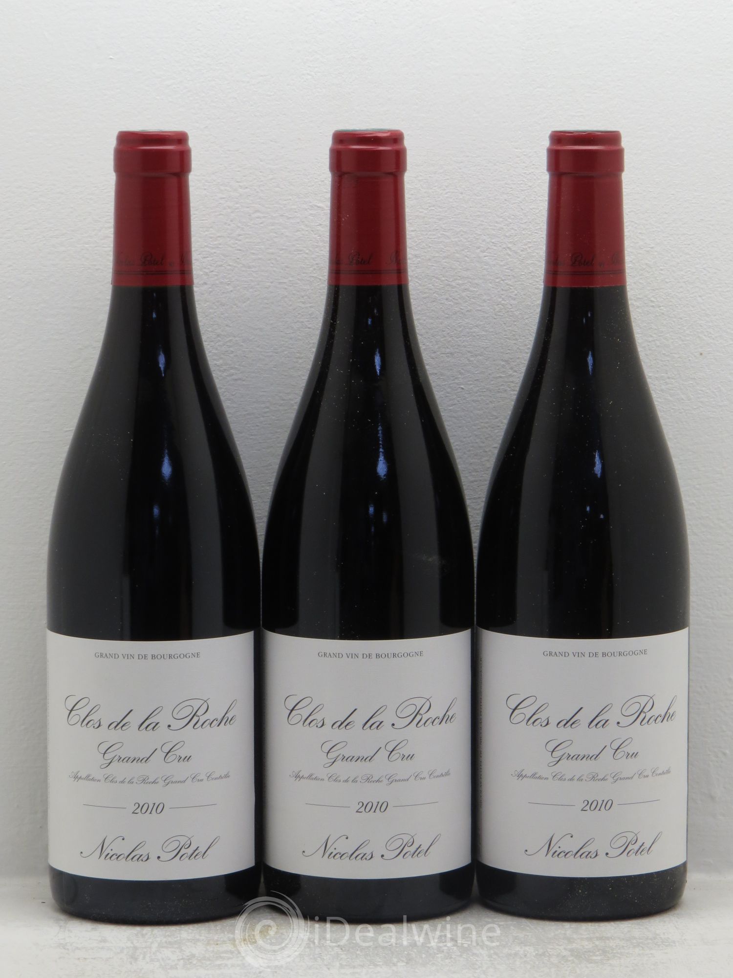 Clos de la Roche Grand Cru Nicolas Potel 2010 - Lot de 3 bouteilles - 0