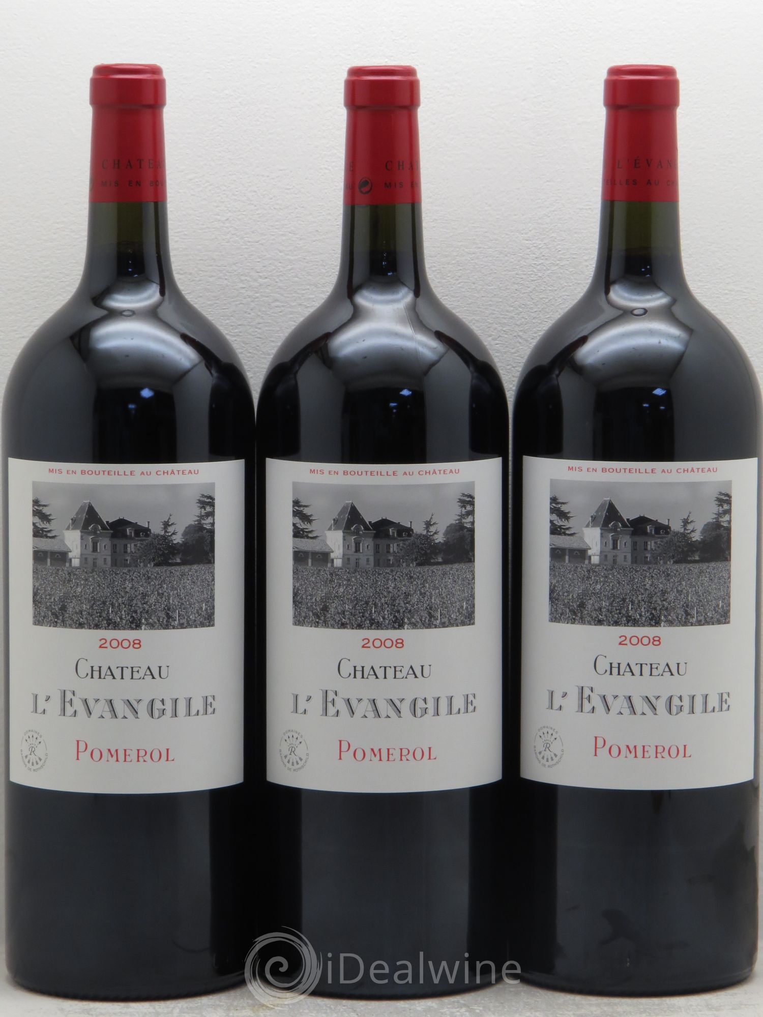 Château l' Évangile 2008 - Lot de 3 magnums - 0