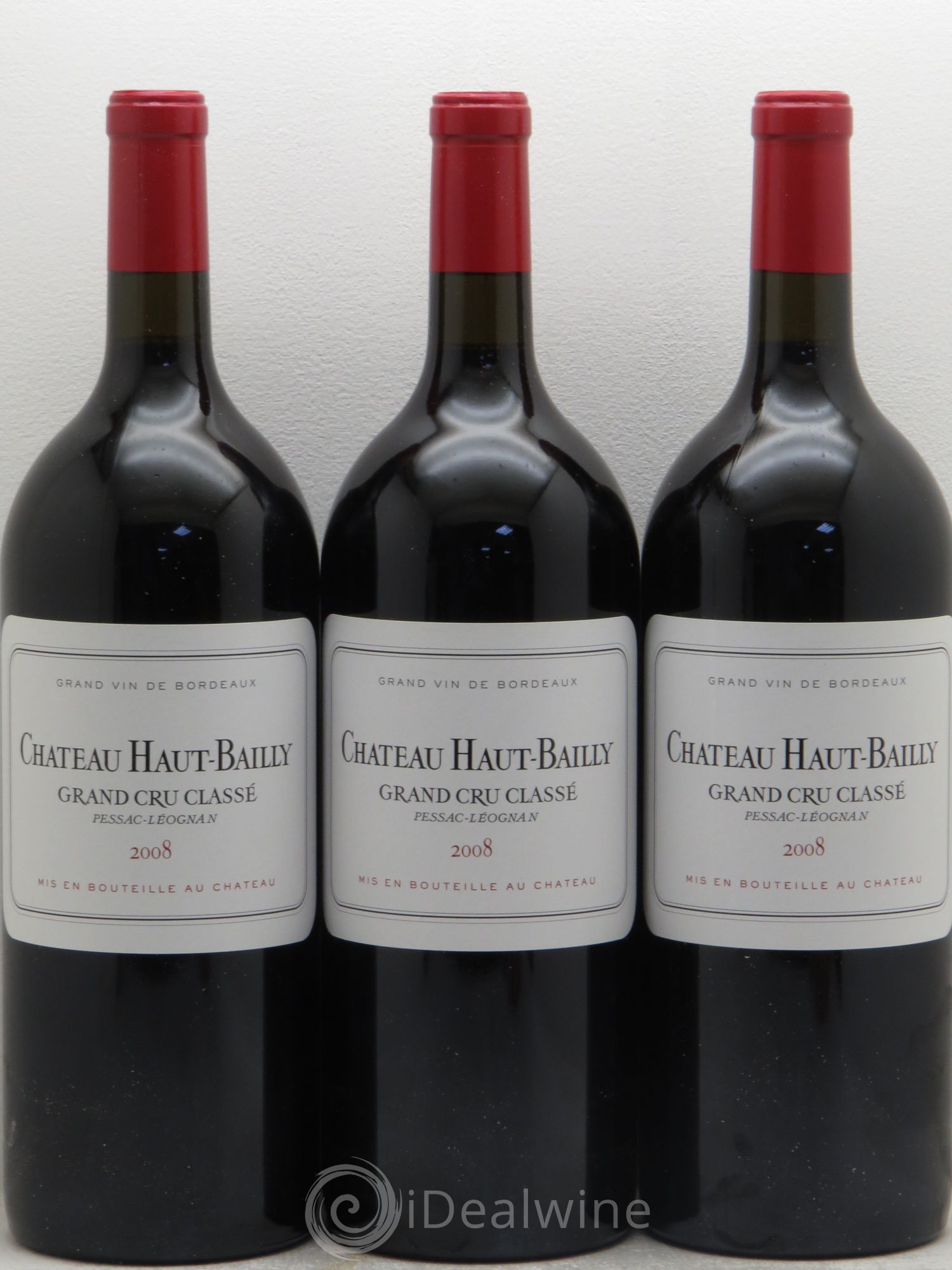 Château Haut-Bailly Cru Classé de Graves 2008 - Lot de 3 magnums - 0