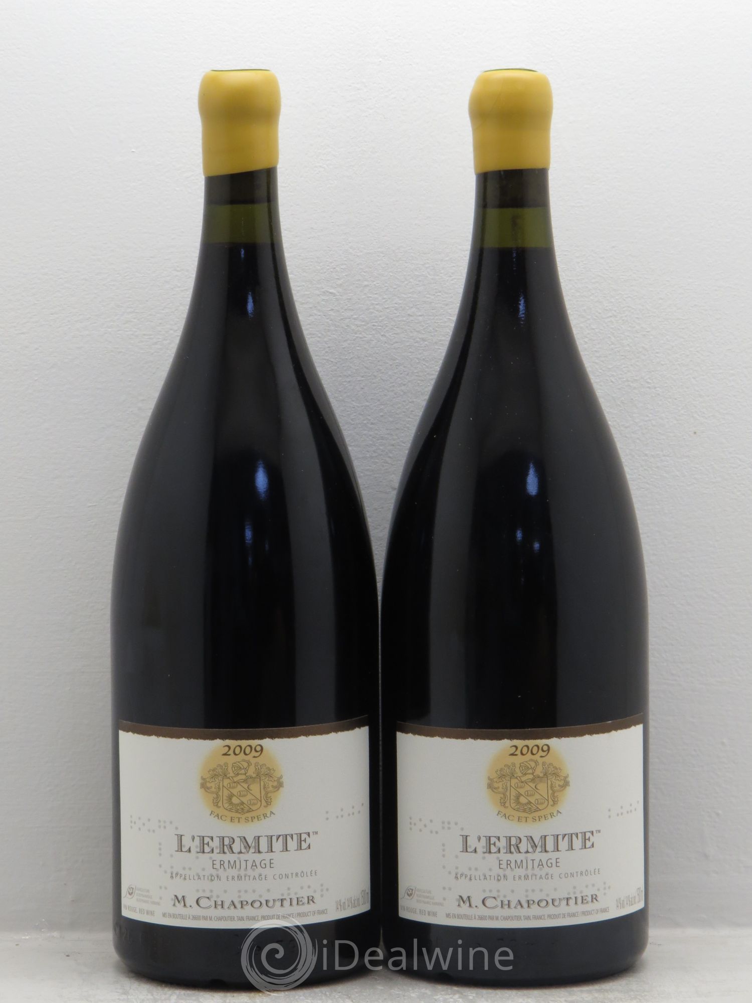 Hermitage Ermitage l'Ermite Chapoutier 2009 - Lot de 2 magnums - 0