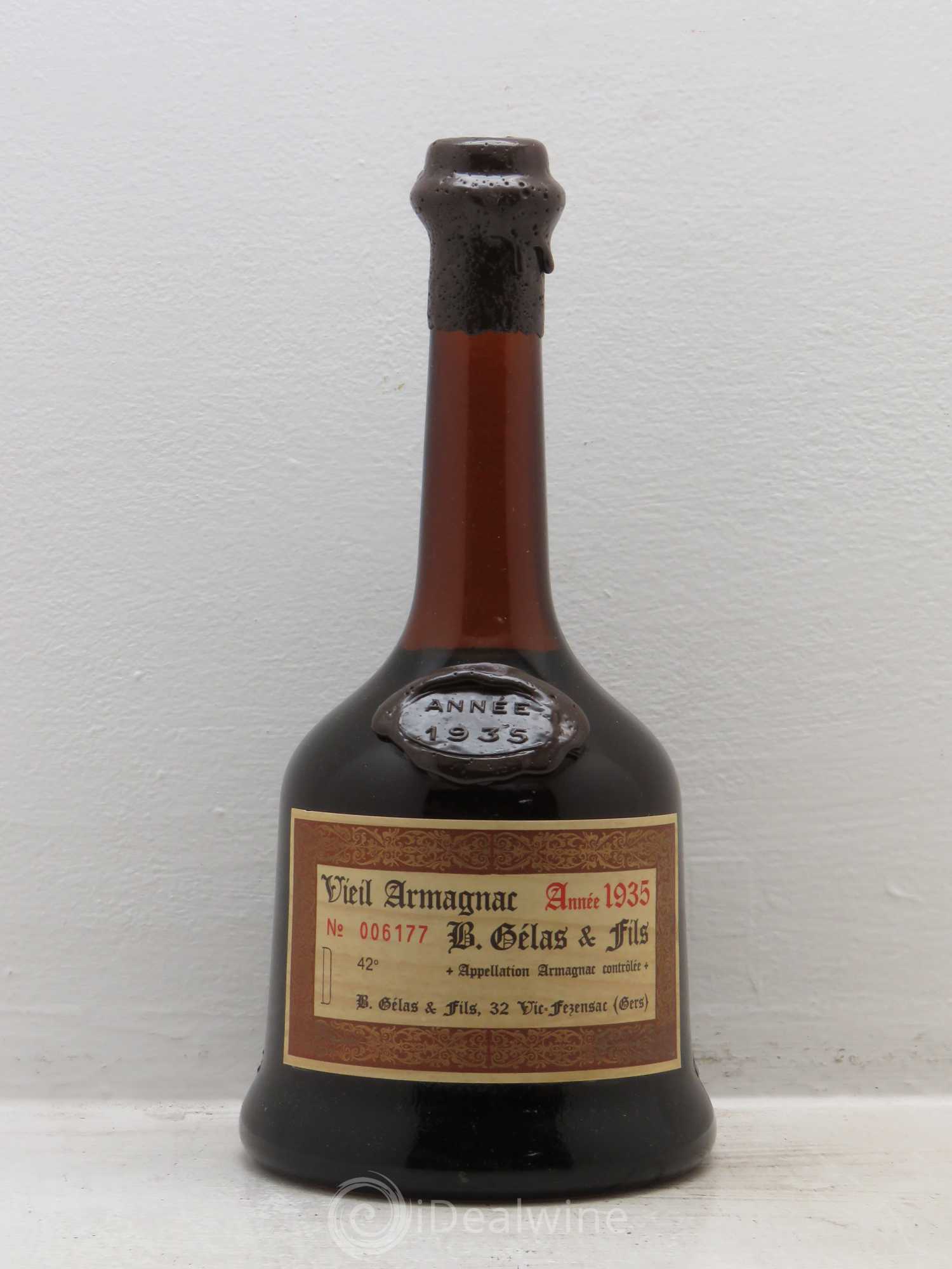 Armagnac Vieux Gelas 1935 - Posten von 1 Flasche - 0