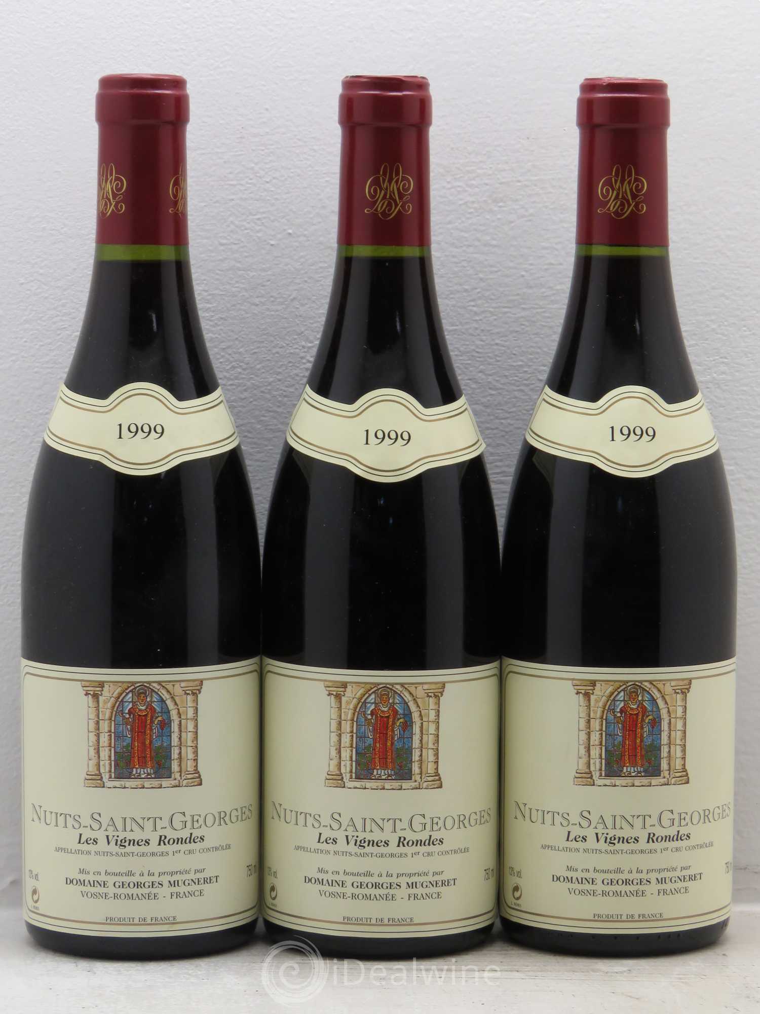 Nuits-Saint-Georges 1er Cru Les Vignes Rondes Georges Mugneret (Domaine) 1999 - Lot de 3 bouteilles - 0
