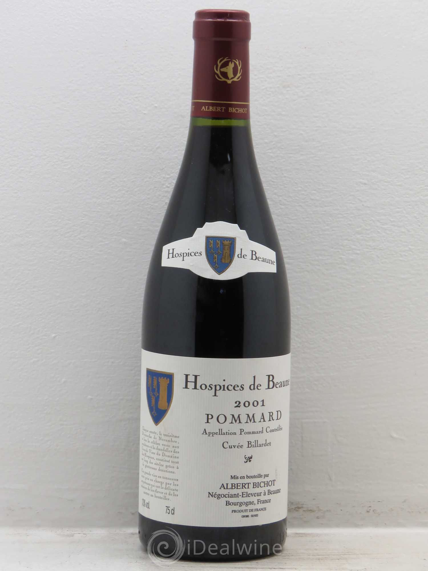 Pommard Cuvée Billardet Albert Bichot 2001 - Posten von 1 Flasche - 0