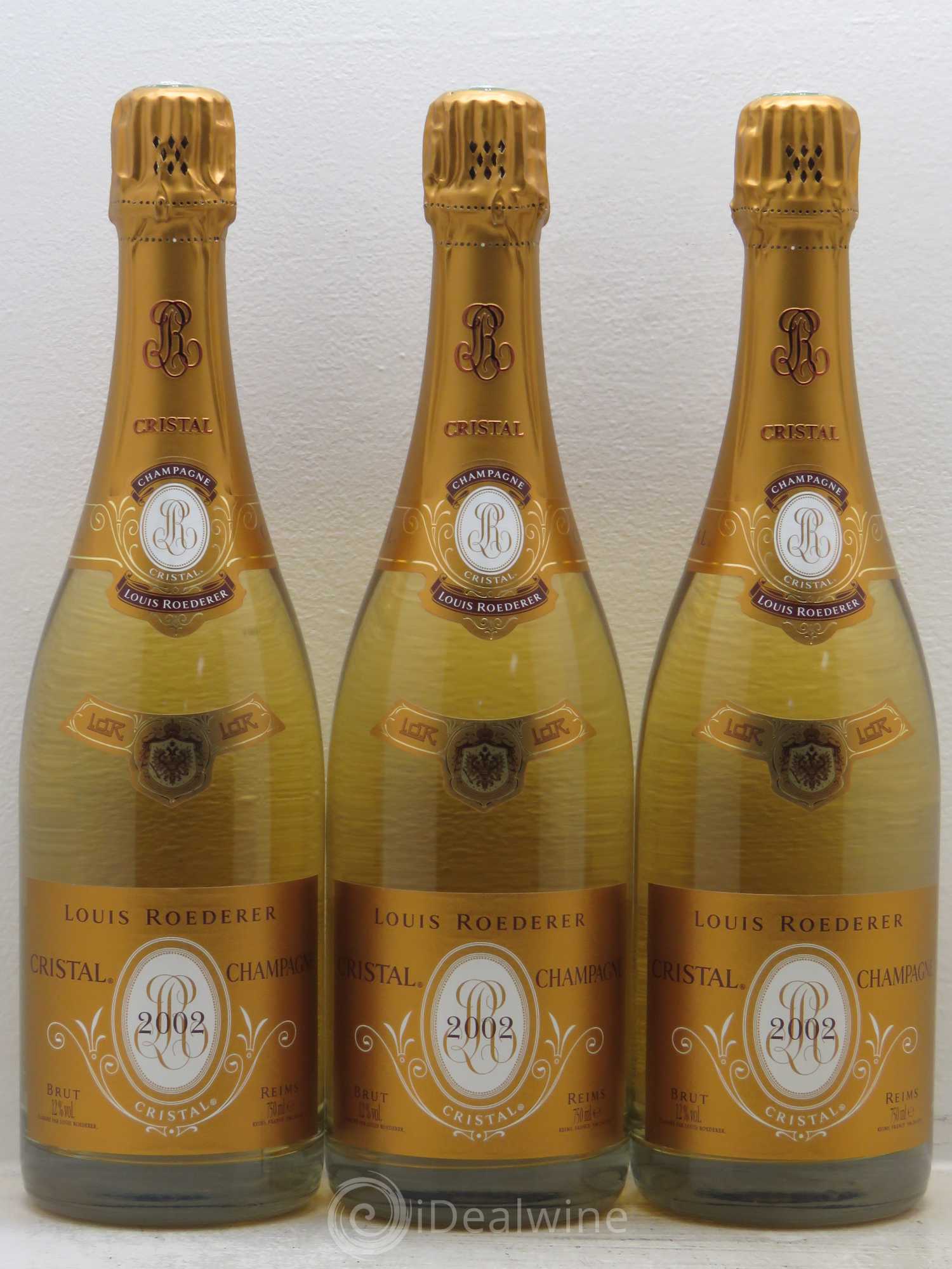 Cristal Louis Roederer 2002 - Lot de 3 bouteilles - 0