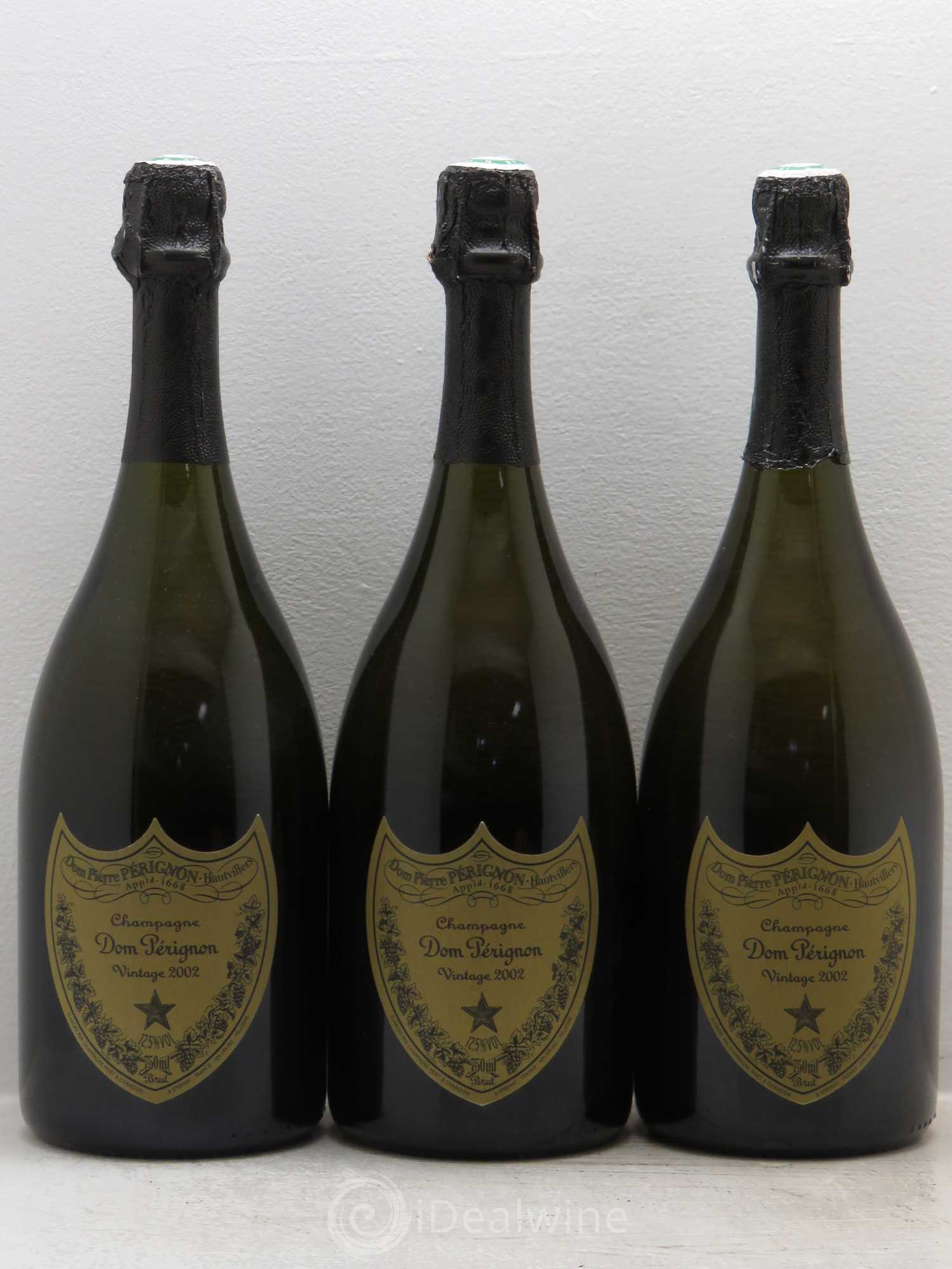 Brut Dom Pérignon 2002 - Lot de 3 bouteilles - 0