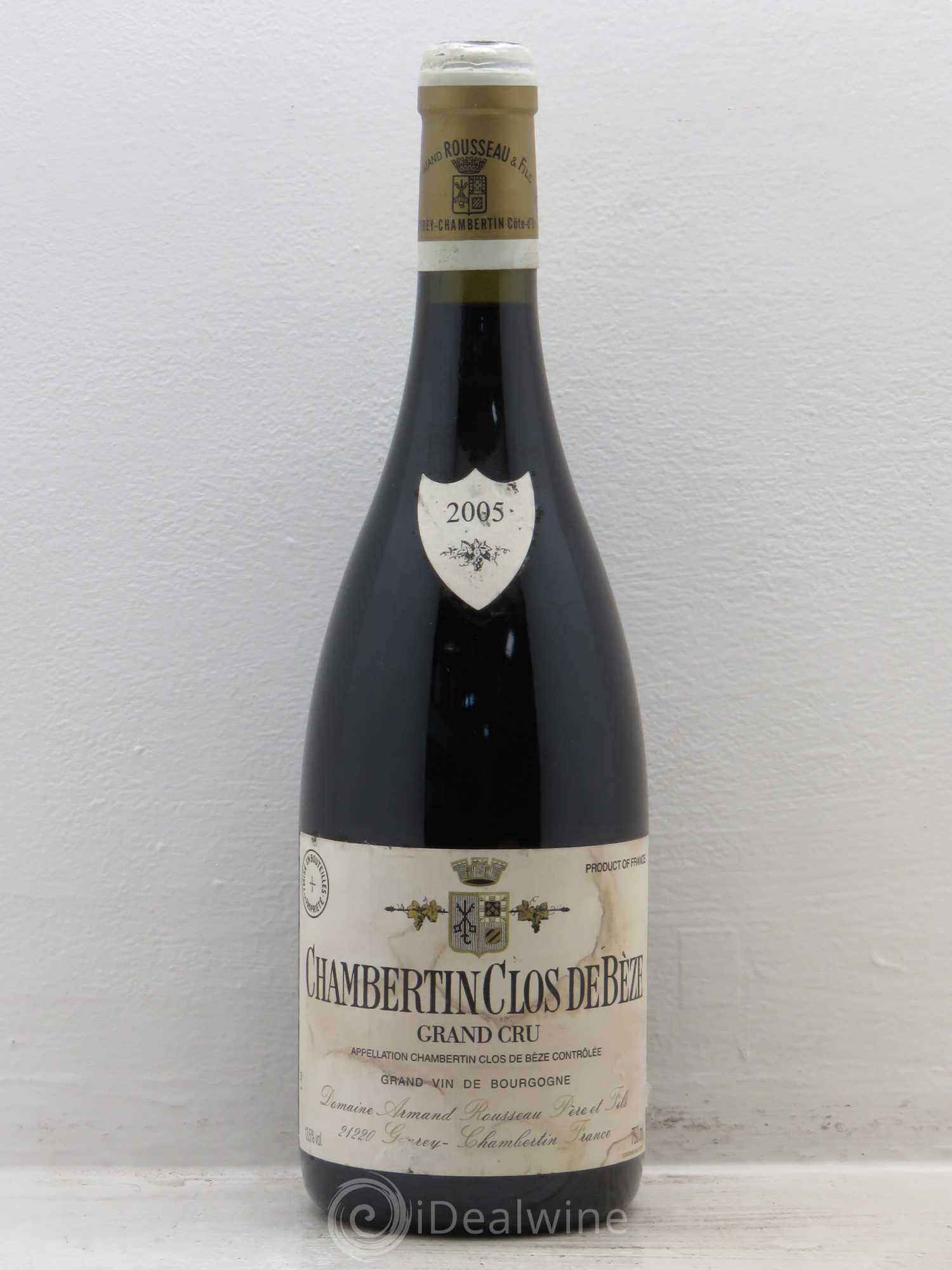Chambertin Clos de Bèze Grand Cru Armand Rousseau (Domaine) 2005 - Lot de 1 bouteille - 0