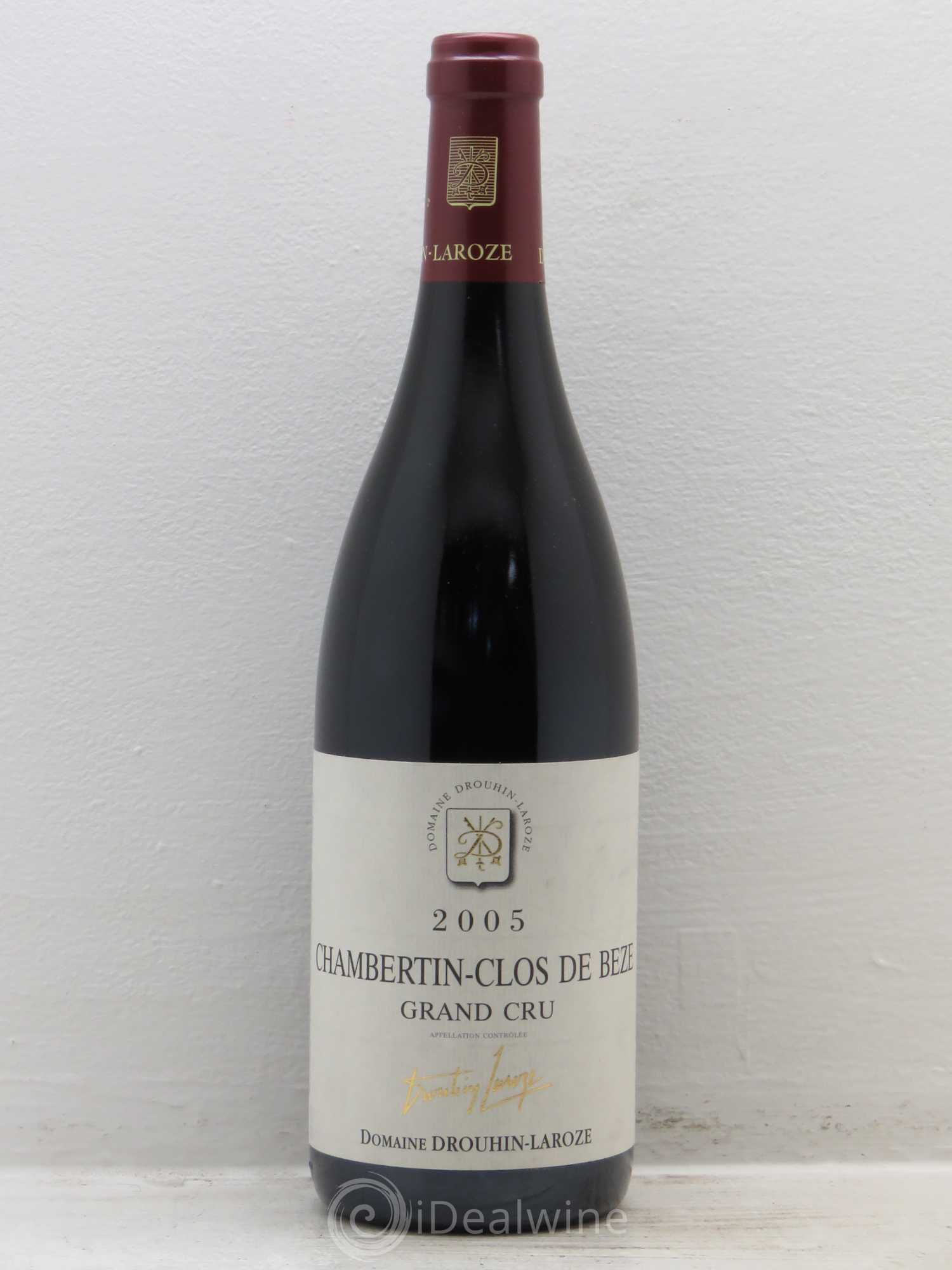 Chambertin Clos de Bèze Grand Cru Domaine Drouhin-Laroze 2005 - Lot de 1 bouteille - 0