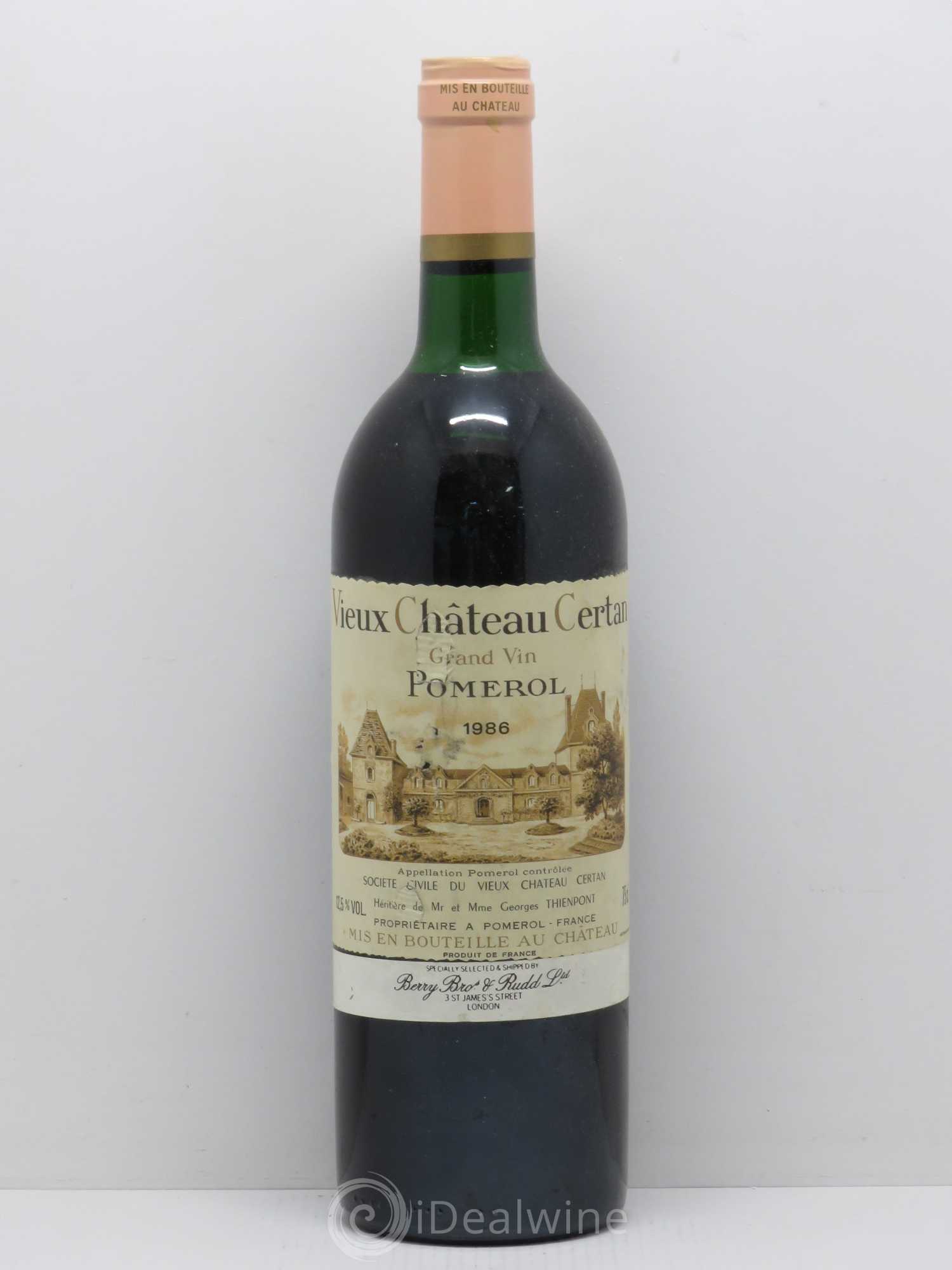 Vieux Château Certan 1986 - Lot de 1 bouteille - 0