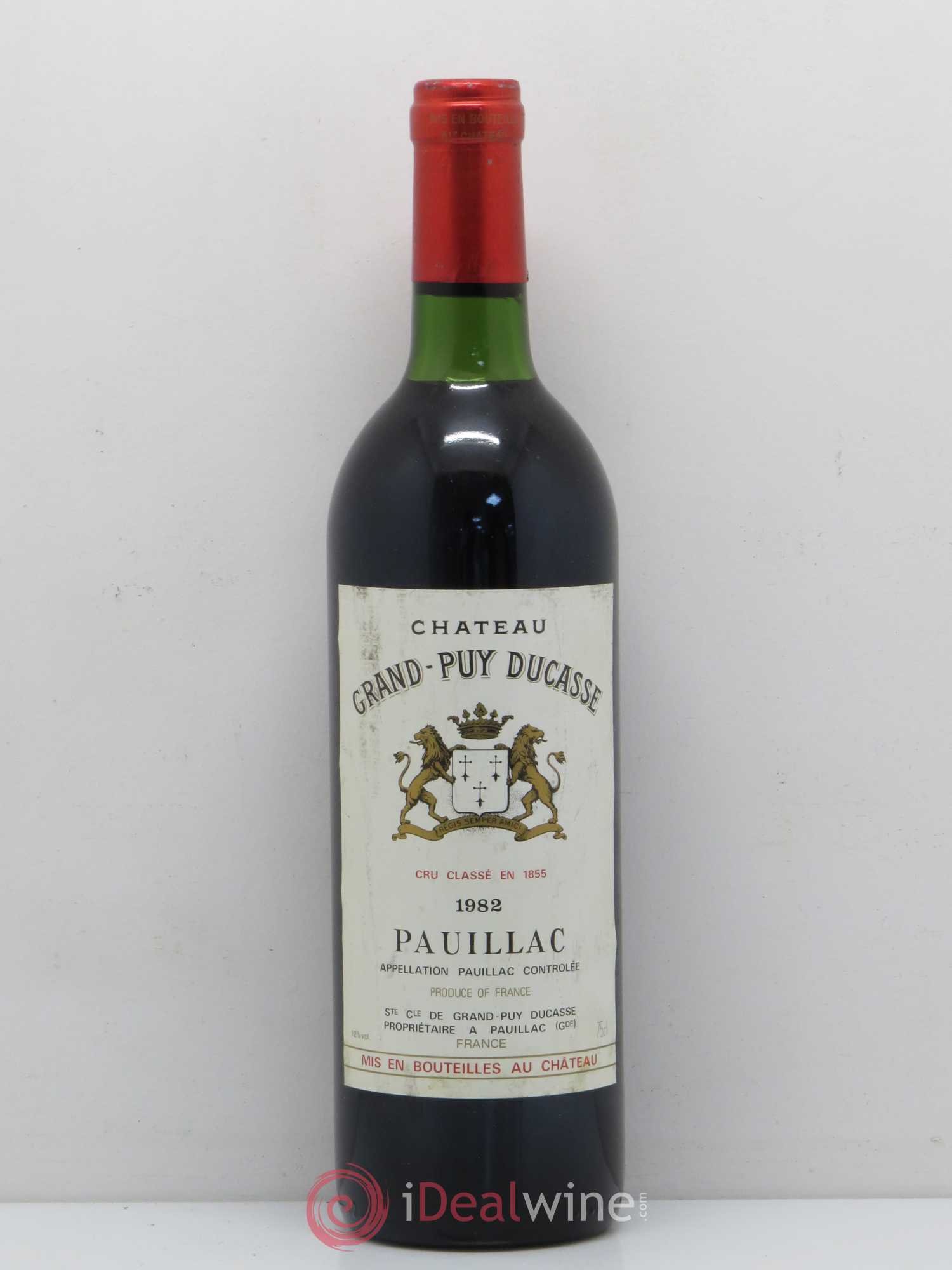 Château Grand Puy Ducasse 5ème Grand Cru Classé 1982 - Lot de 1 bouteille - 0