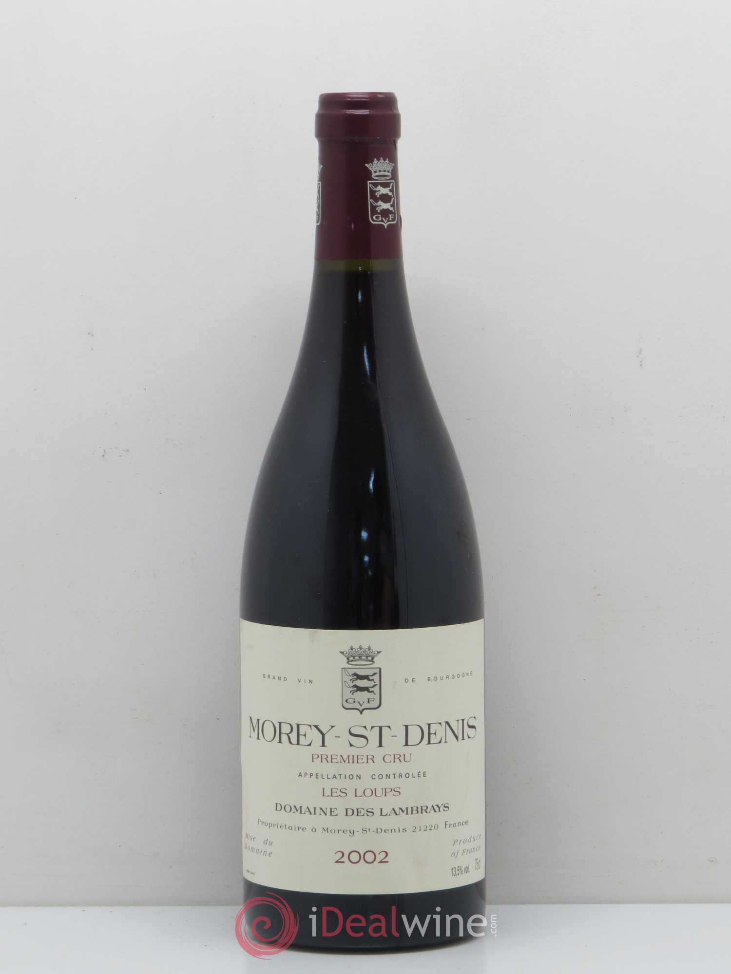 Morey-Saint-Denis 1er Cru Les Loups Domaine des Lambrays 2002 - Lot de 1 bouteille - 0